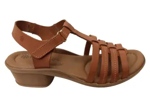 Memory foam insole New Face Jaslyn Womens Brazilian Comfortable Leather Low Heel Sandals