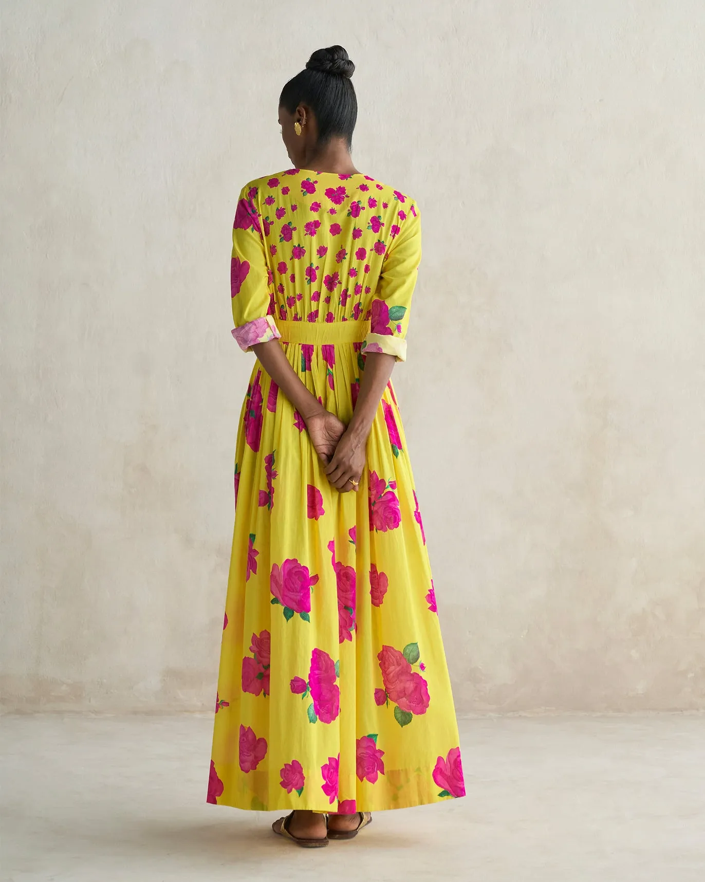 Trendy And Comfortable Modern Lines Nico Dress - Yellow