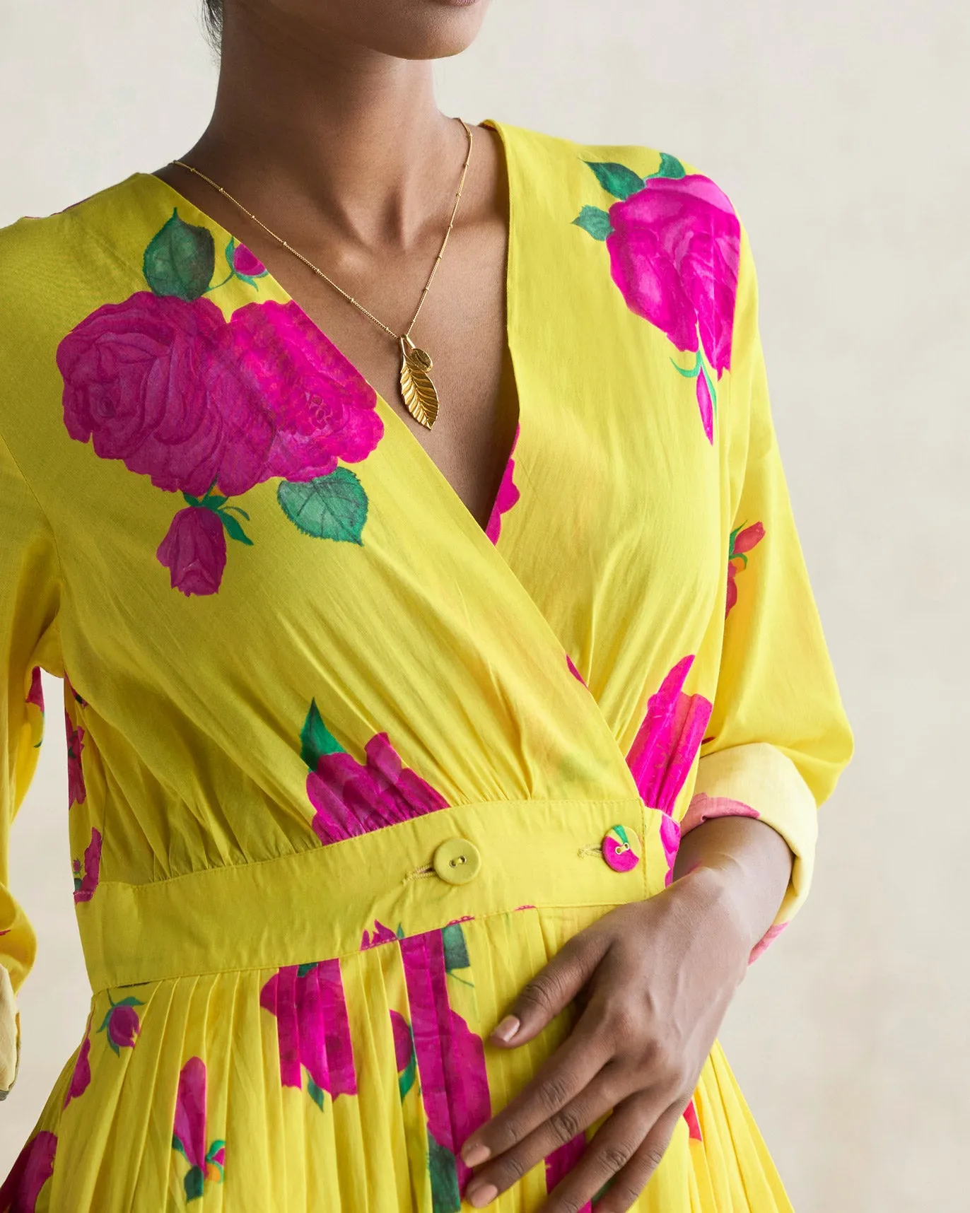 Fall Flow Mood Glow Nico Dress - Yellow