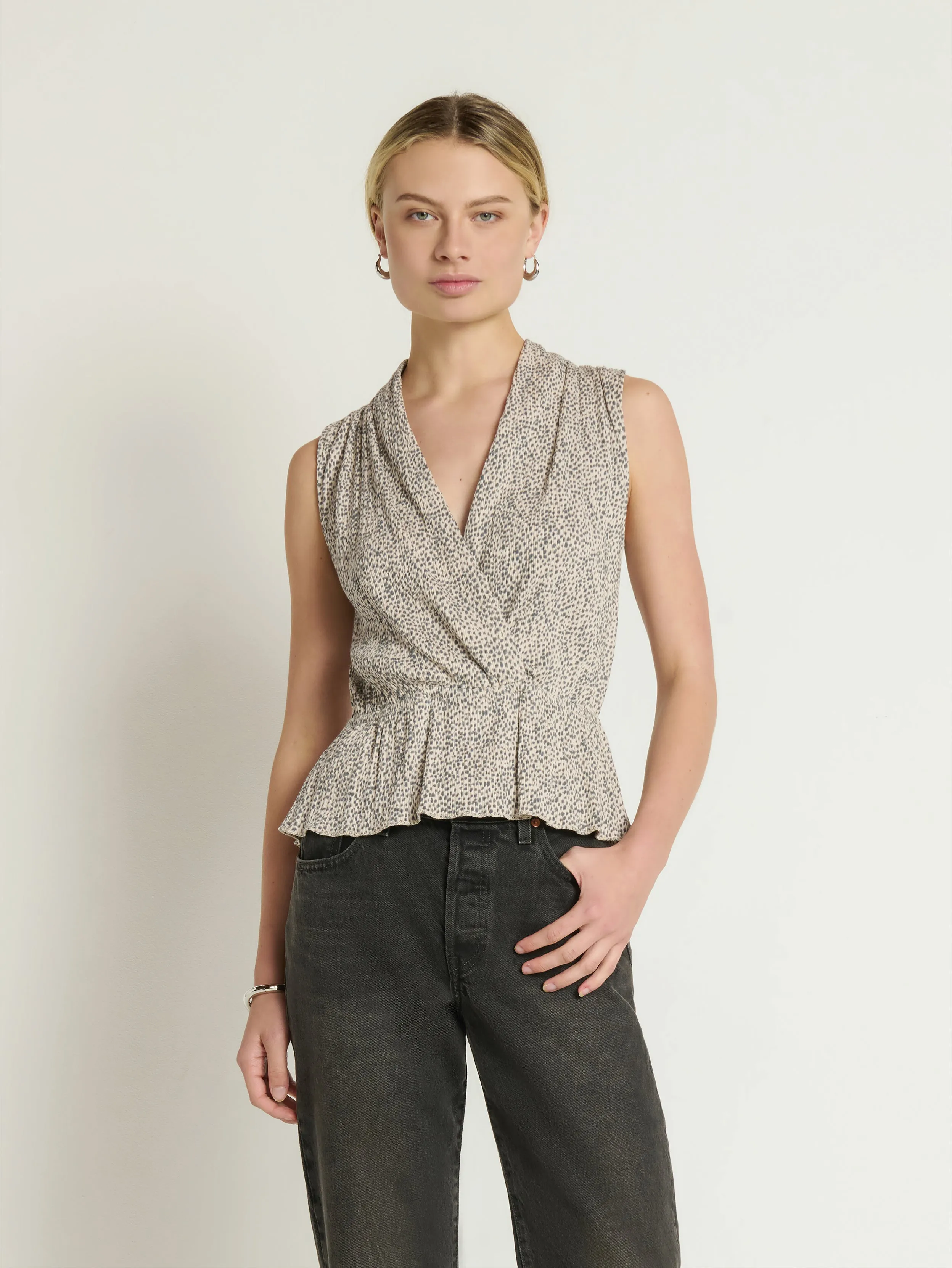 Classic Comfort Nina Wrap Front Top