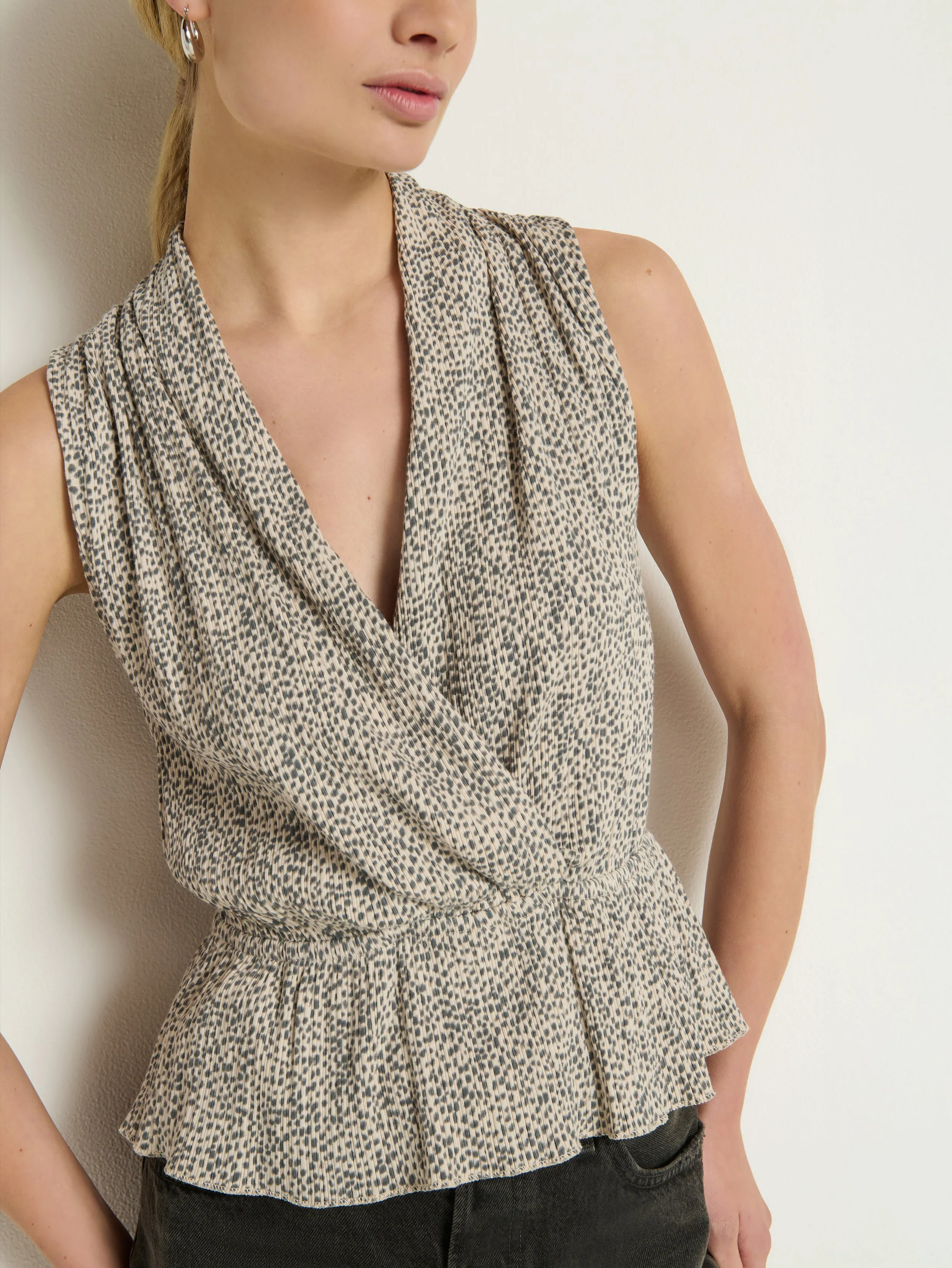 Versatile and Stylish Active Layering Nina Wrap Front Top