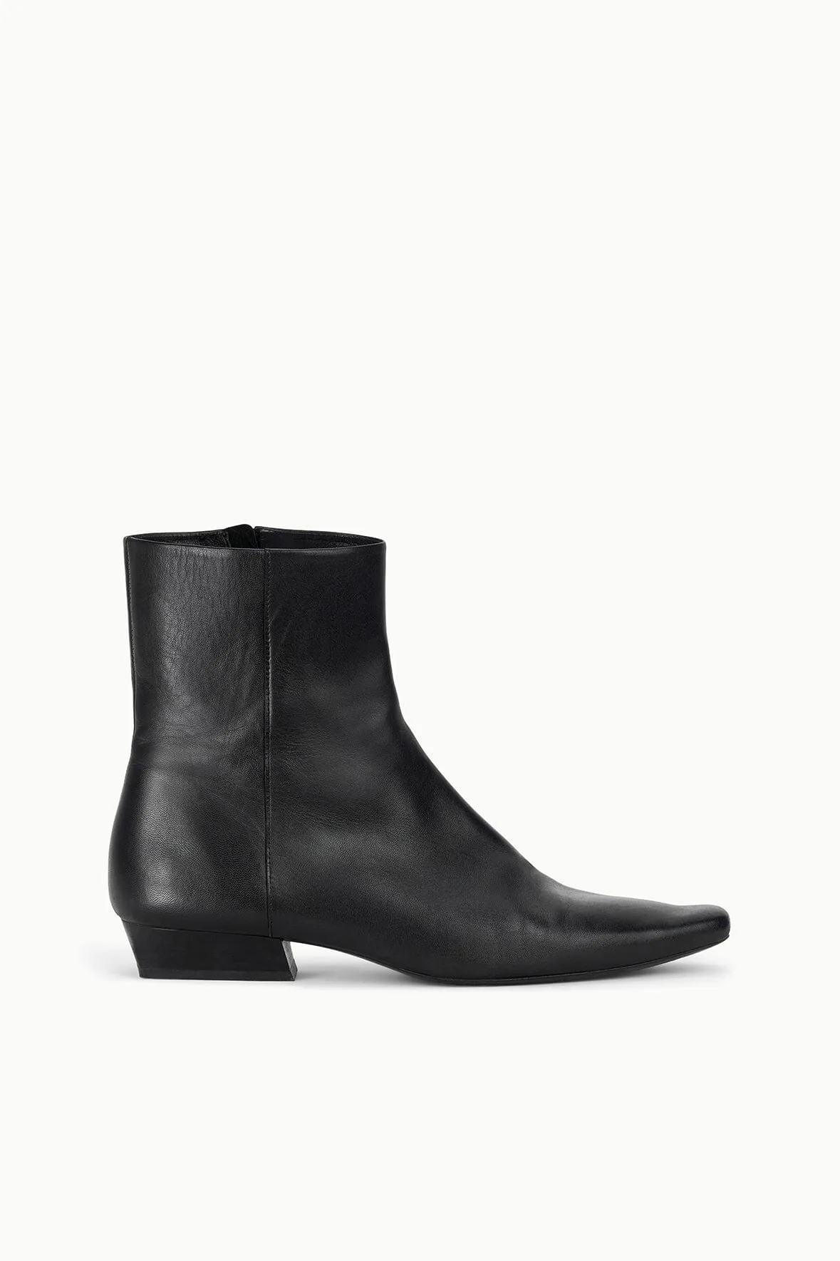 WALLY FLAT ANKLE BOOT | BLACK Premium Leather Insulated Weather Resistant User