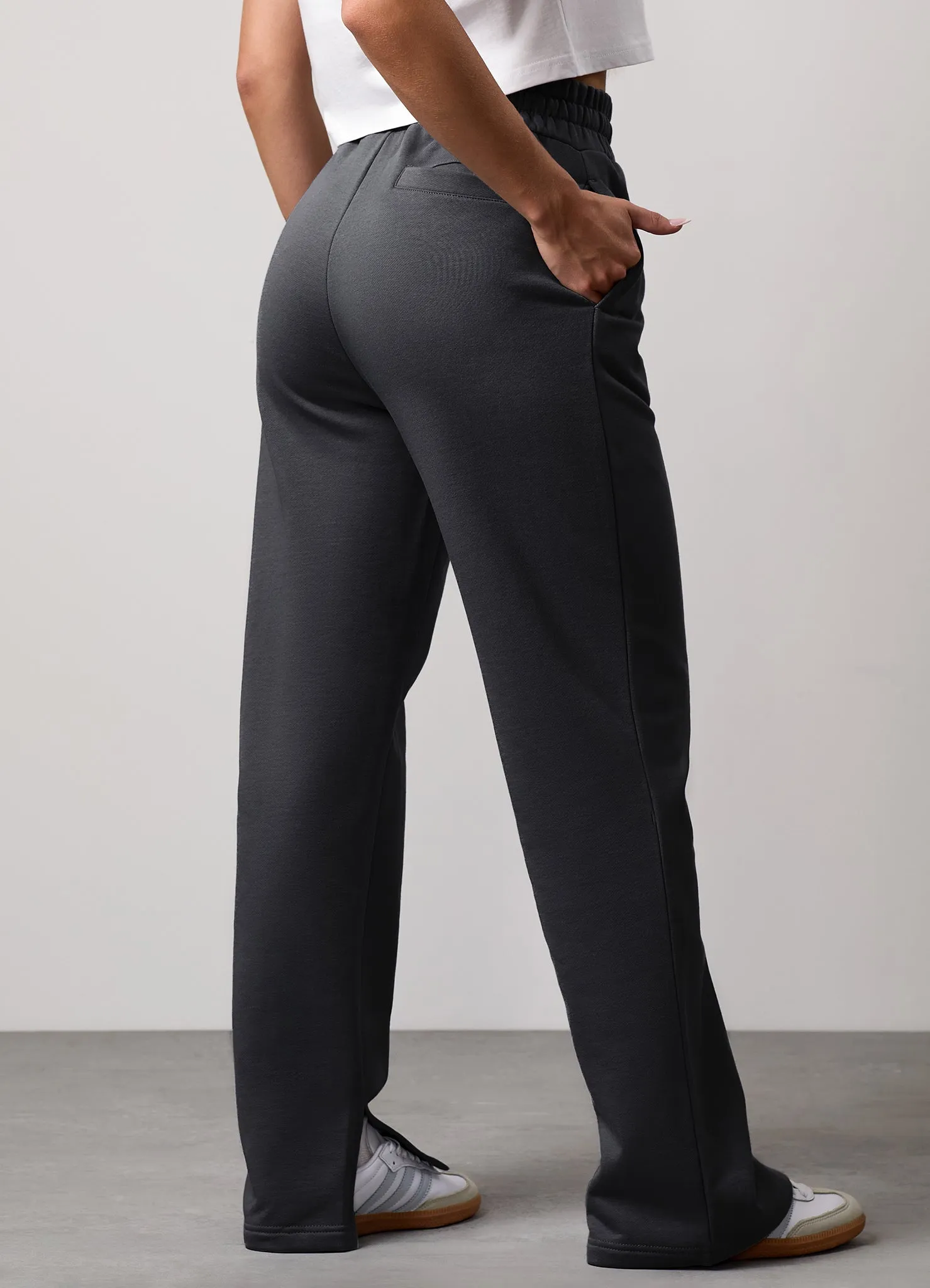 Gym King Compose Straight Leg Jogger - Dark Pewter Active Flex Workout-ready