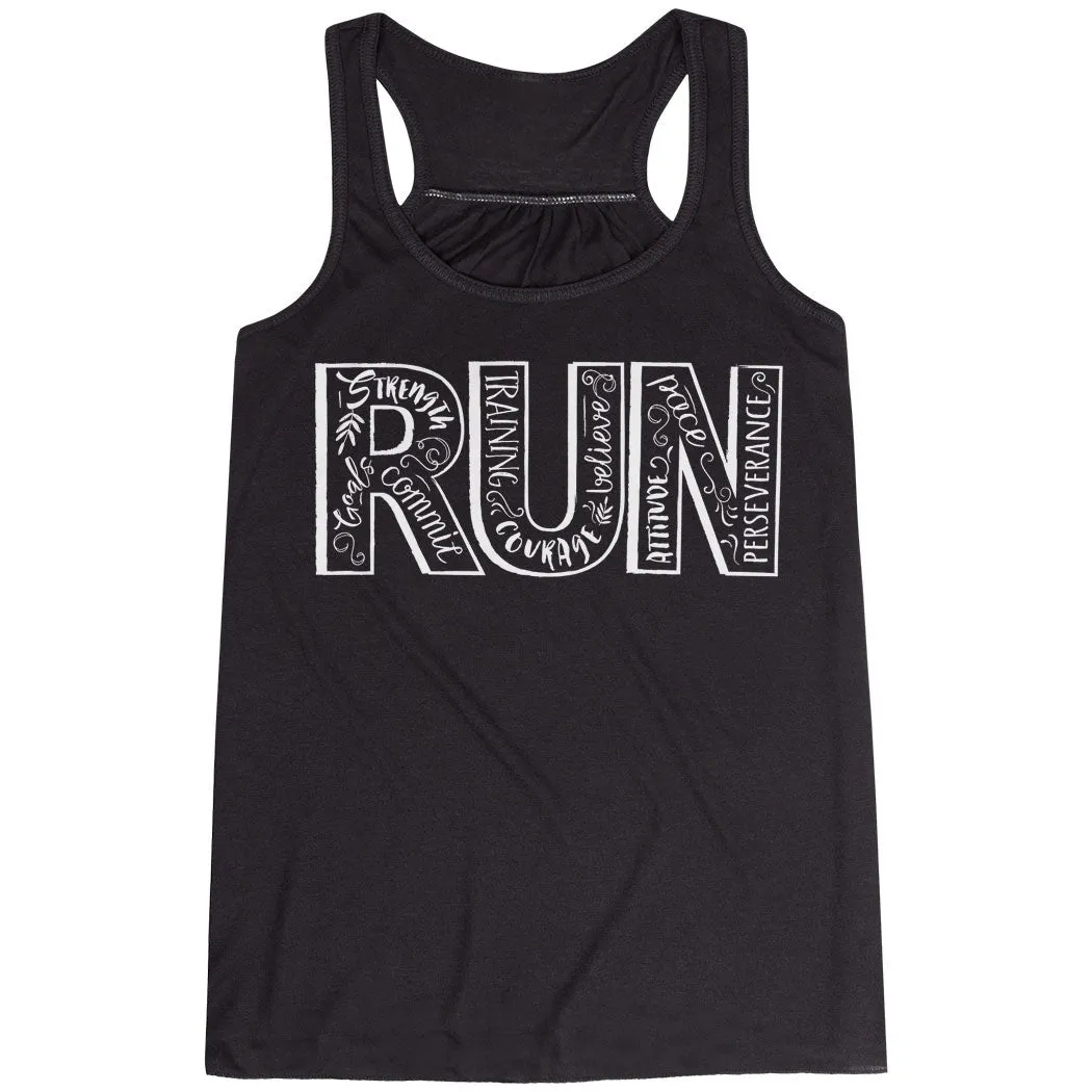 Flowy Racerback Tank Top - Run With Inspiration Anti Pilling Surface
