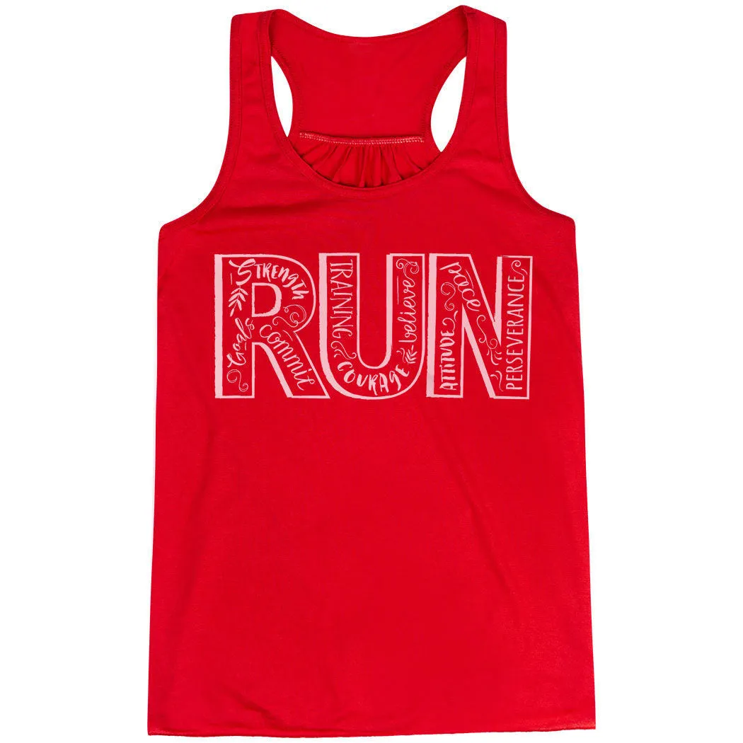 Flowy Racerback Tank Top - Run With Inspiration MultiPocket Design