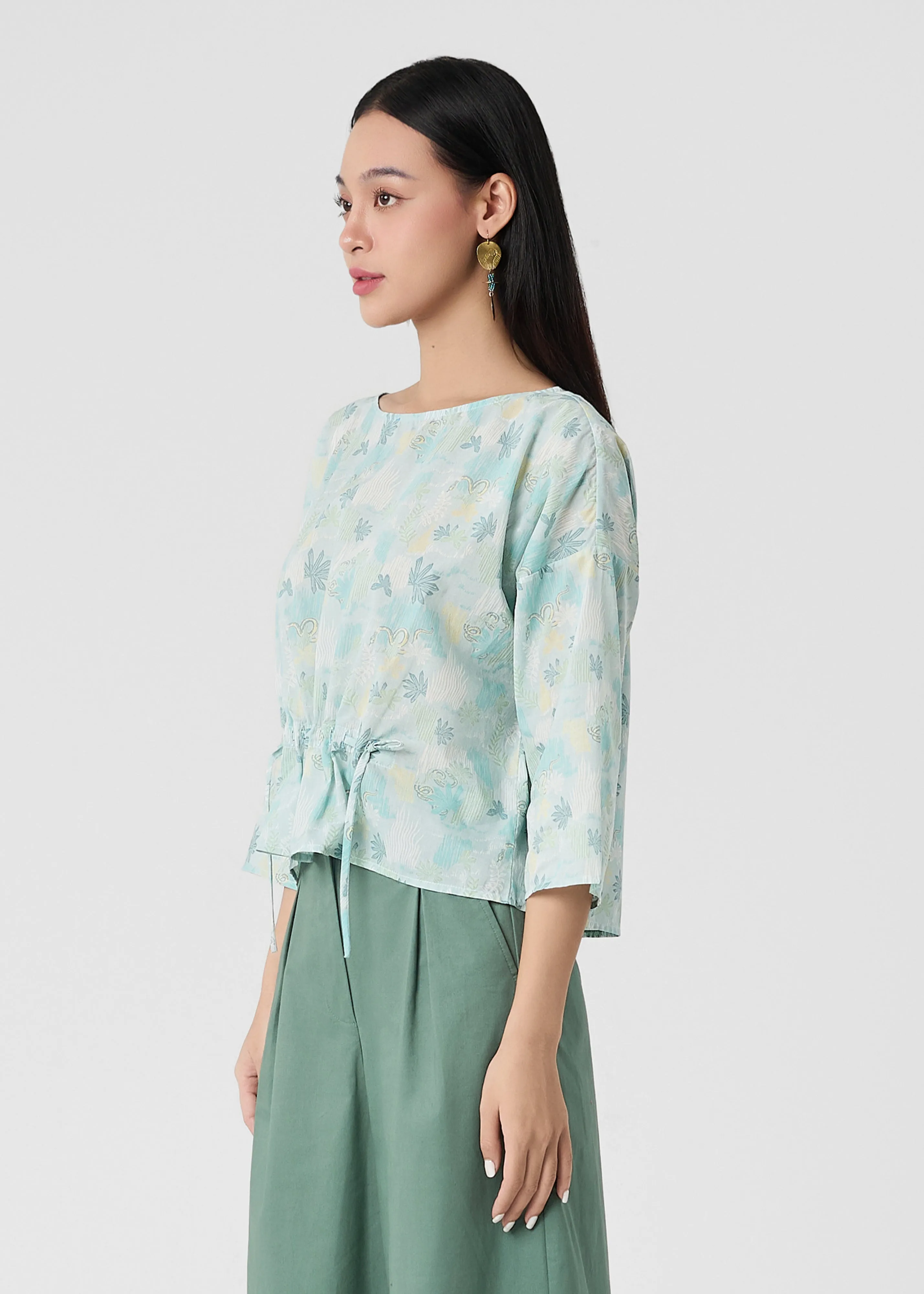 Flatlock stitching PYXIS - SAGE SNAKE