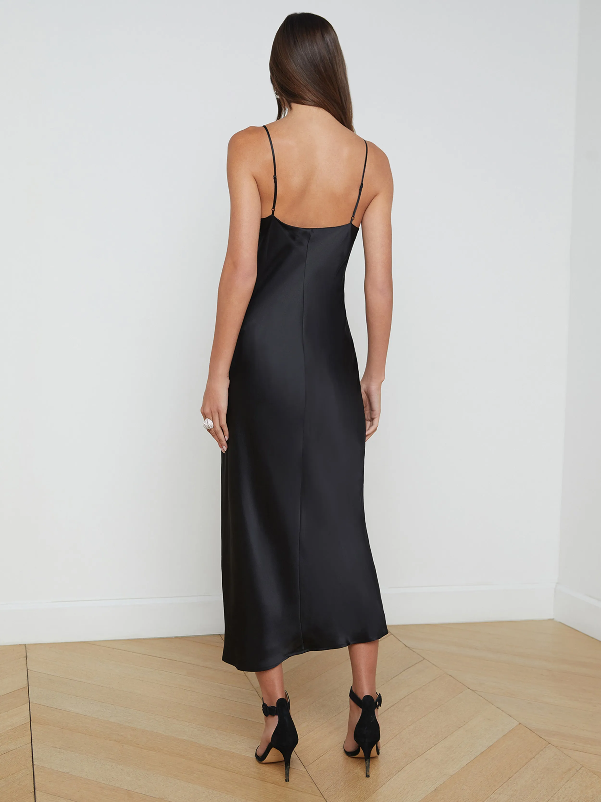 Delicate Tone Seridie Silk Slip Dress