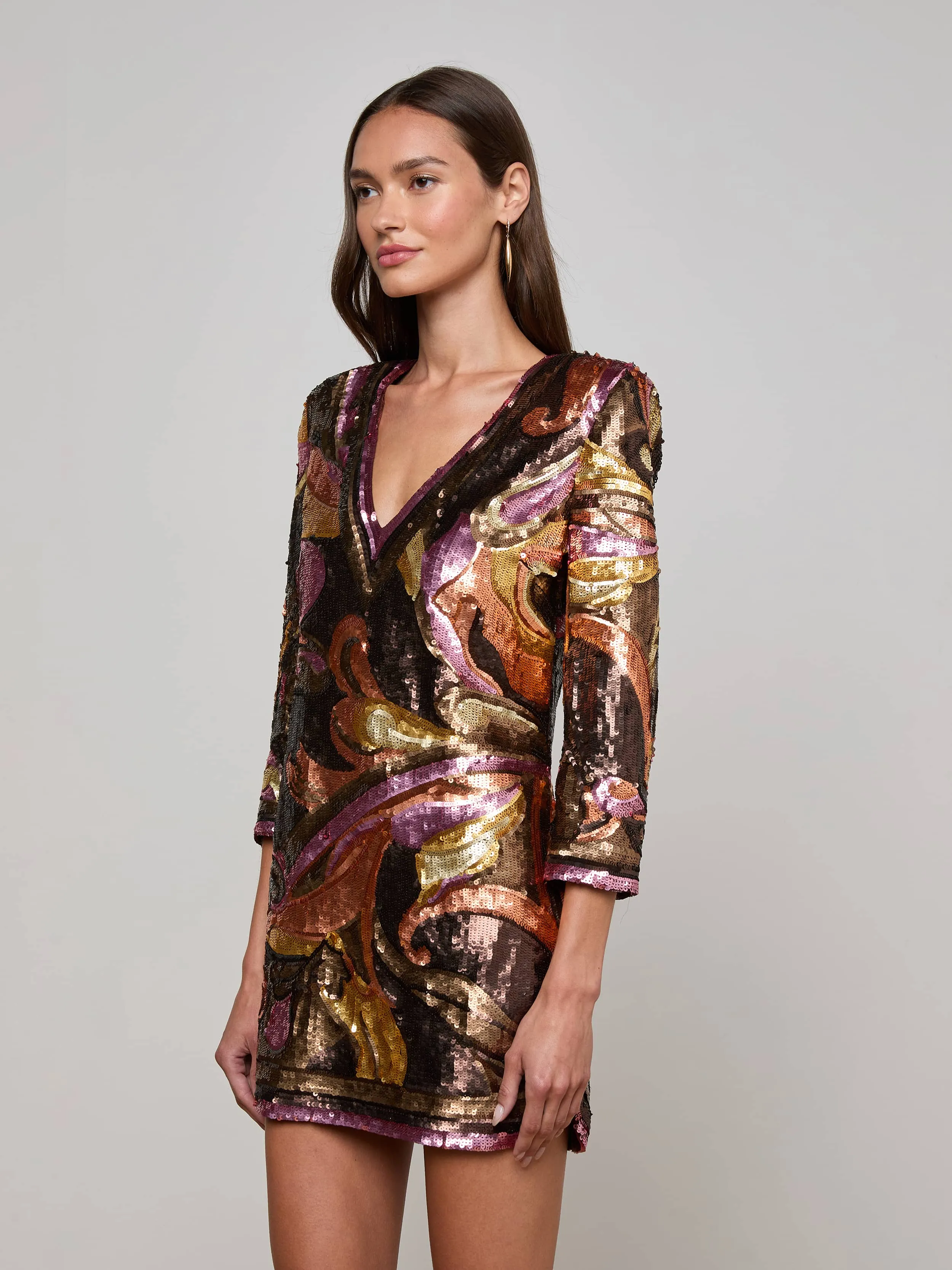 Smart and Sleek Octavia Sequin Shift Dress