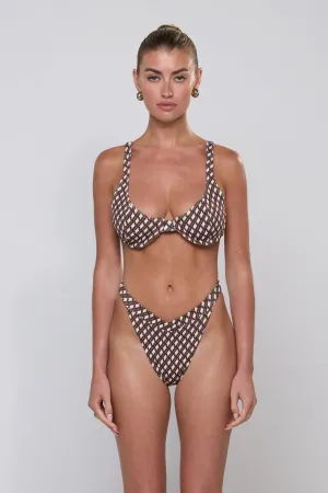Matty Bikini Top in Tulum Machine wash