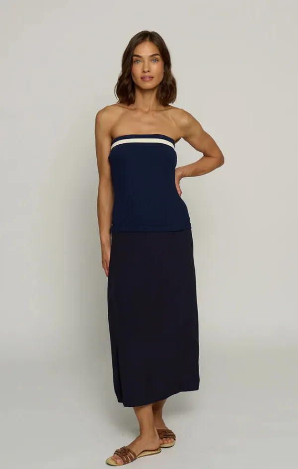 Strapless Bodycon Dress Sunset Hour