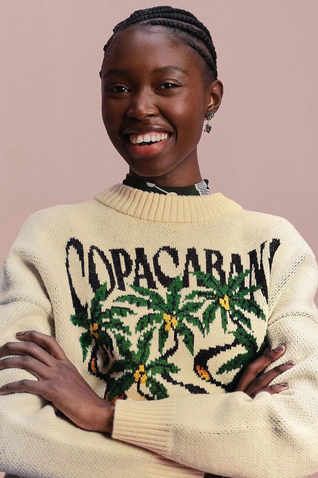 Off-White Copacabana Fringe Sweater Office Layer