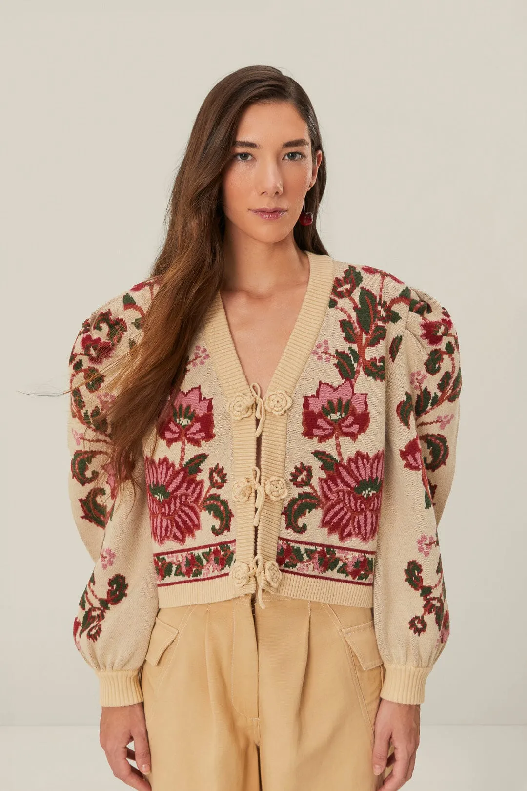 Off-White Ravenala Knit Cardigan All Day Crisp Look