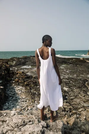 Street Elegance Onda Organic Cotton Dress in White