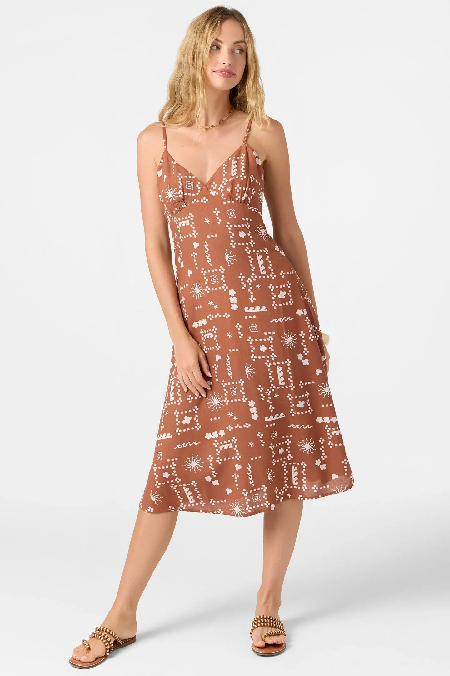 Cafe Vibe Oneill Womens Dress Darleen Midi