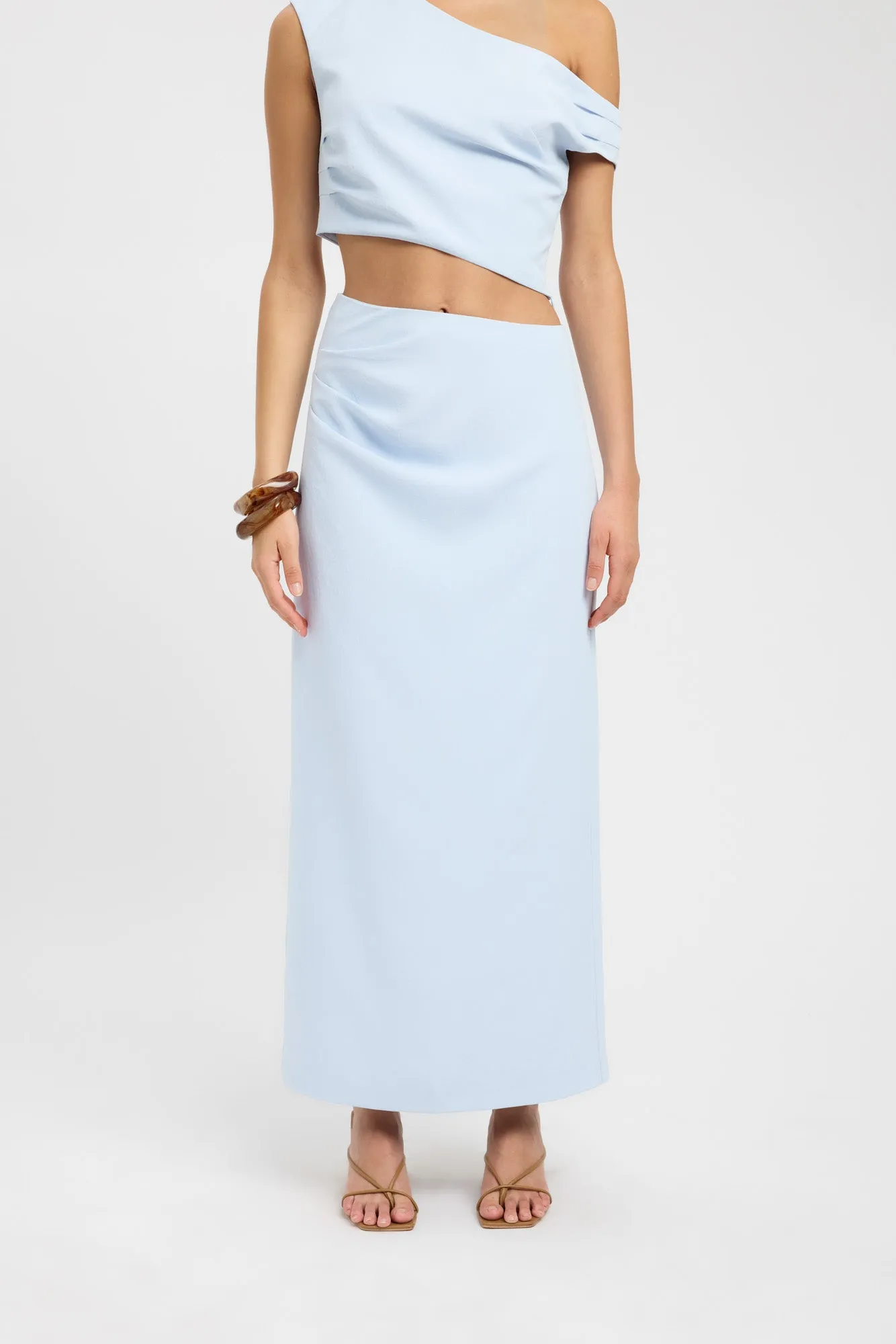 Detachable Tie Relaxed Vibes Opal Maxi Skirt