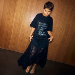 Dance Sequin Cara T Shirt Dress Jewel-Tone Timeless Beauty