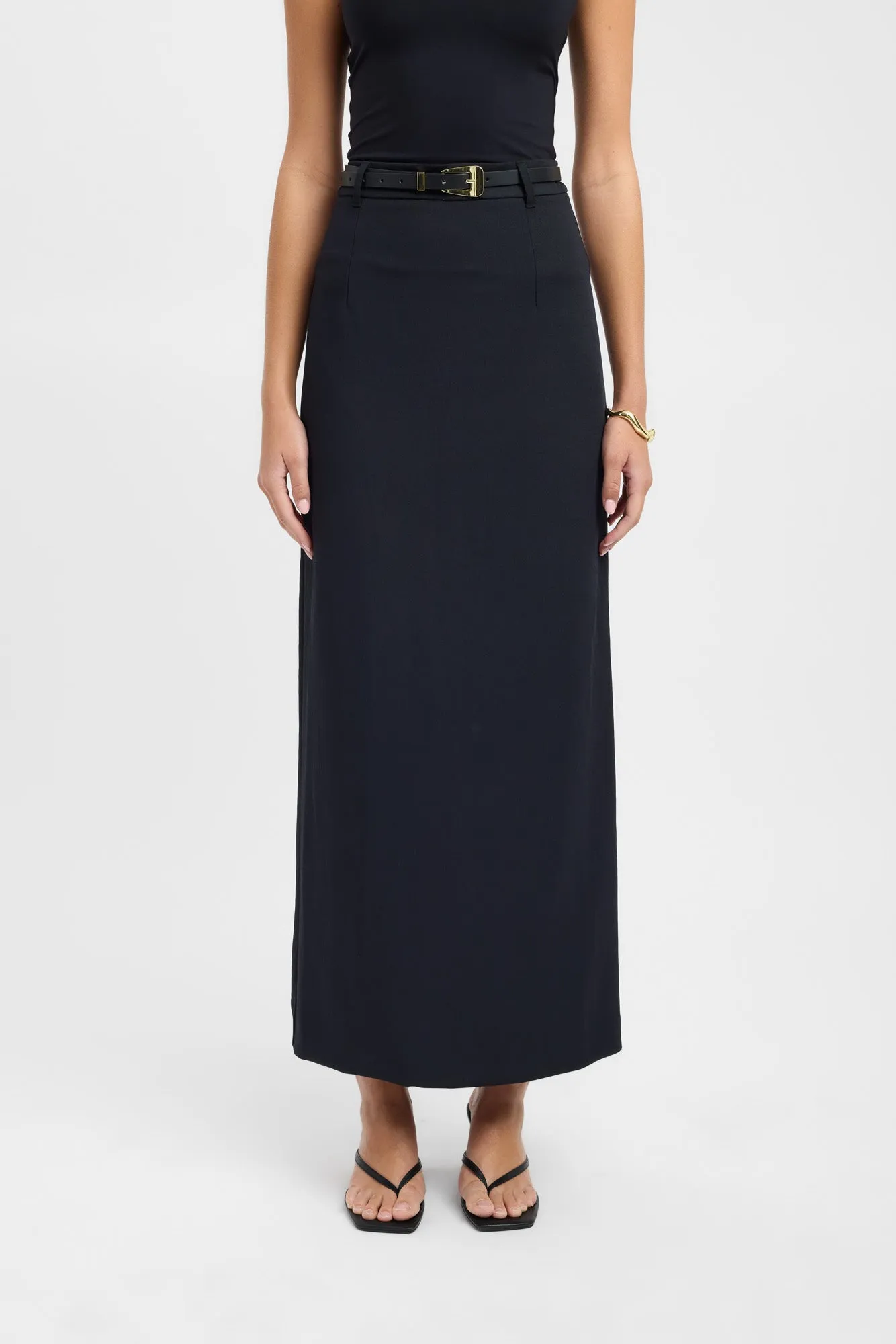 A line Fashion Forward Oyster Midi Skirt