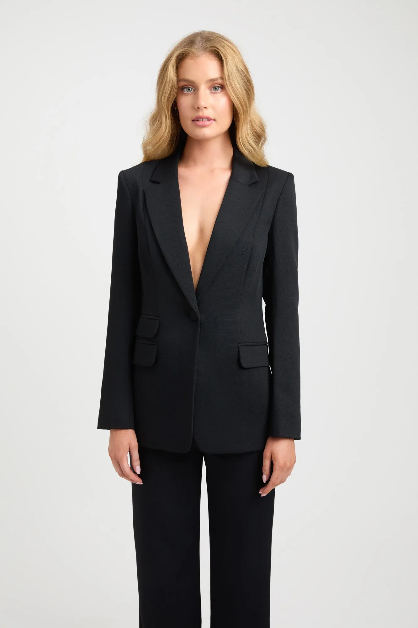 Oyster Pocket Blazer Versatile Fit Layer Stylish Layer