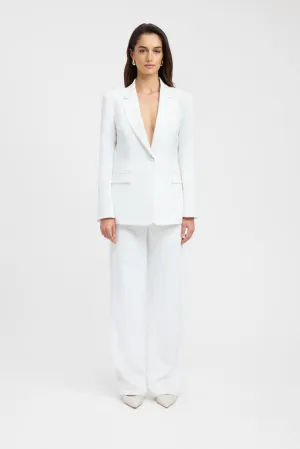 Oyster Suit Blazer Fleece Lined Cozy Hood Detail