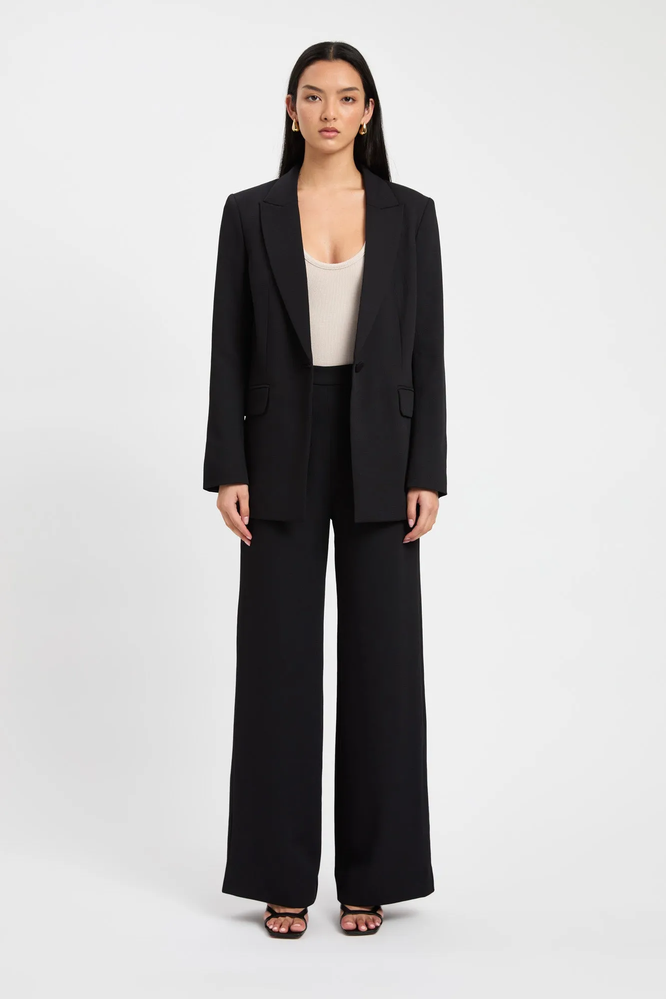Oyster Tux Blazer NonRestrictiveCut Recycled Textile