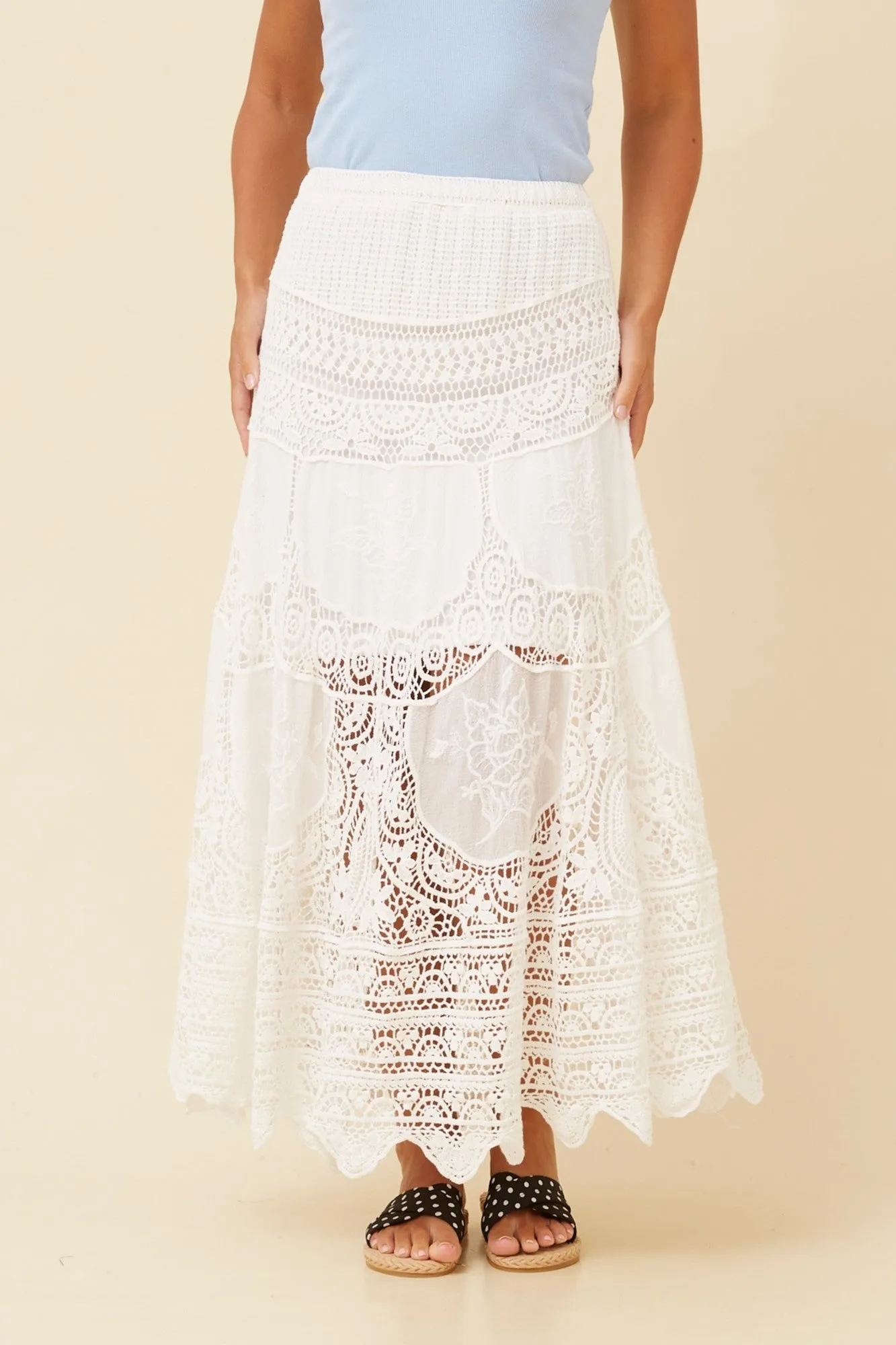 PATTINA CROCHET LACE SKIRT Fashion Fusion