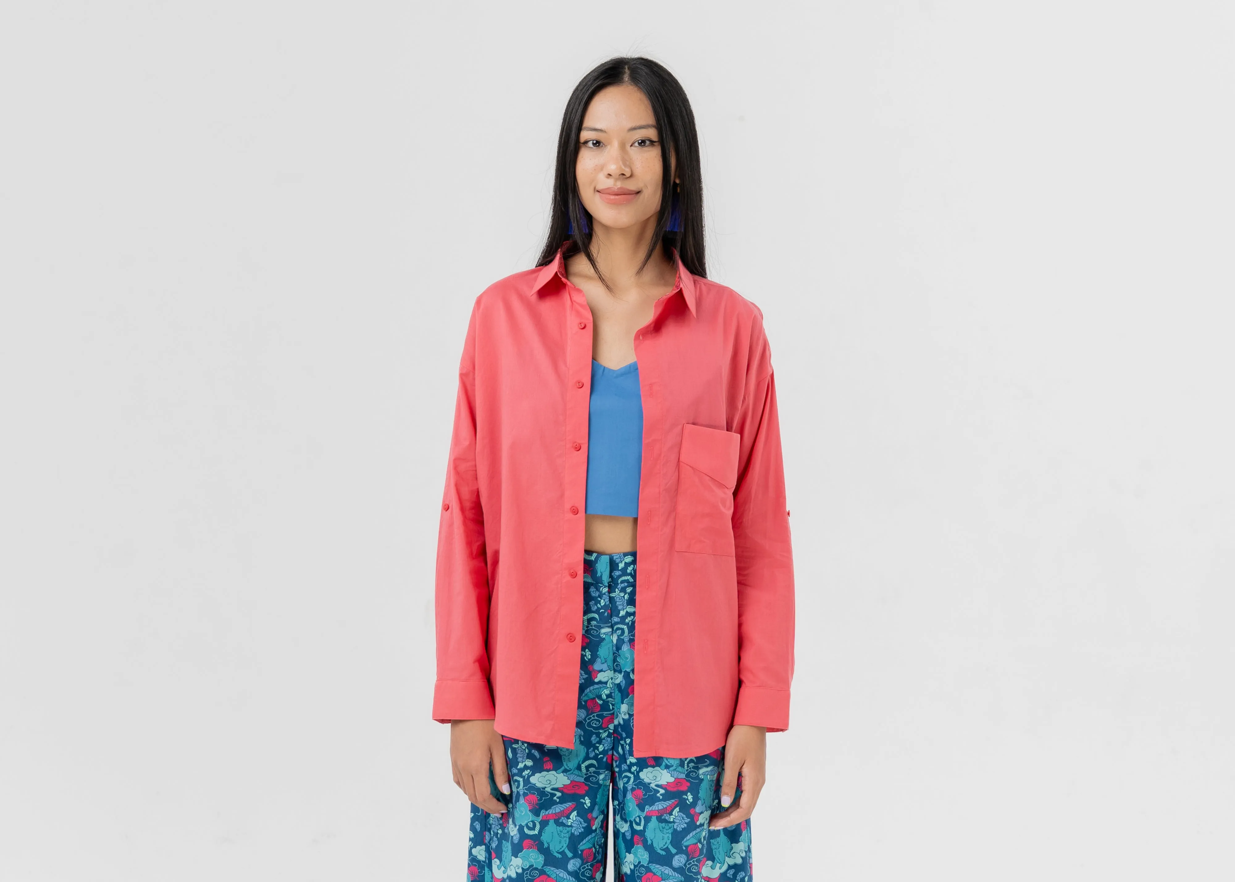 Romance Air EcoDyeProcess ANTLIA - RASPBERRY