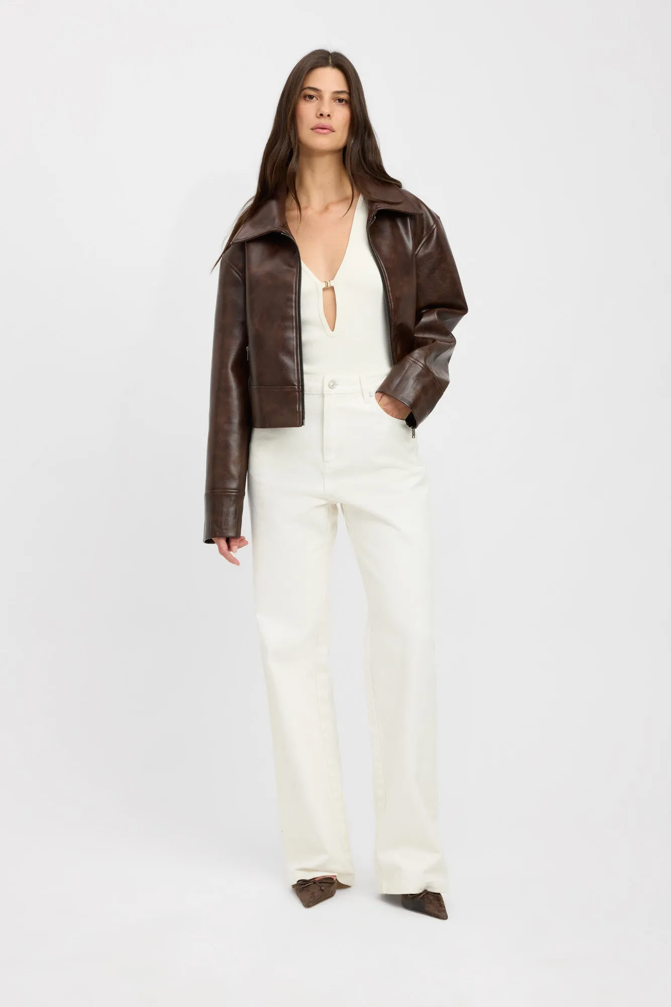 Phoenix Distressed Jacket Hypoallergenic Fiber Filling