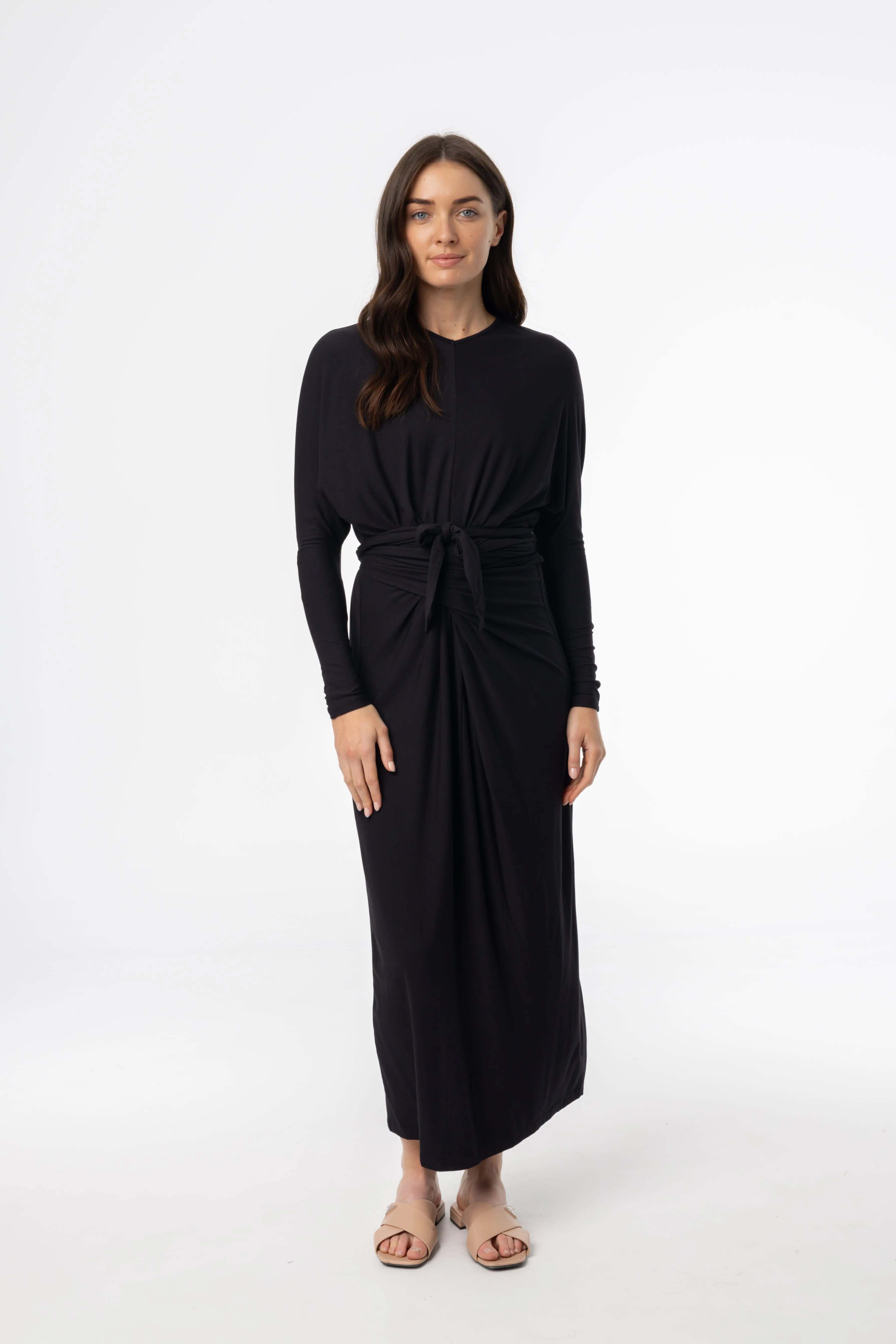 Black Tie Wrap Maxi Slim Shape Compact Fit