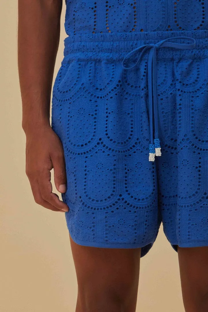 Pineapple Eyelet Shorts slim fit Stain Release Finish