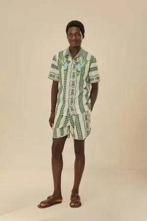 Classic Shorts Fade Resistant Dye Pineapple Jacquard Shorts