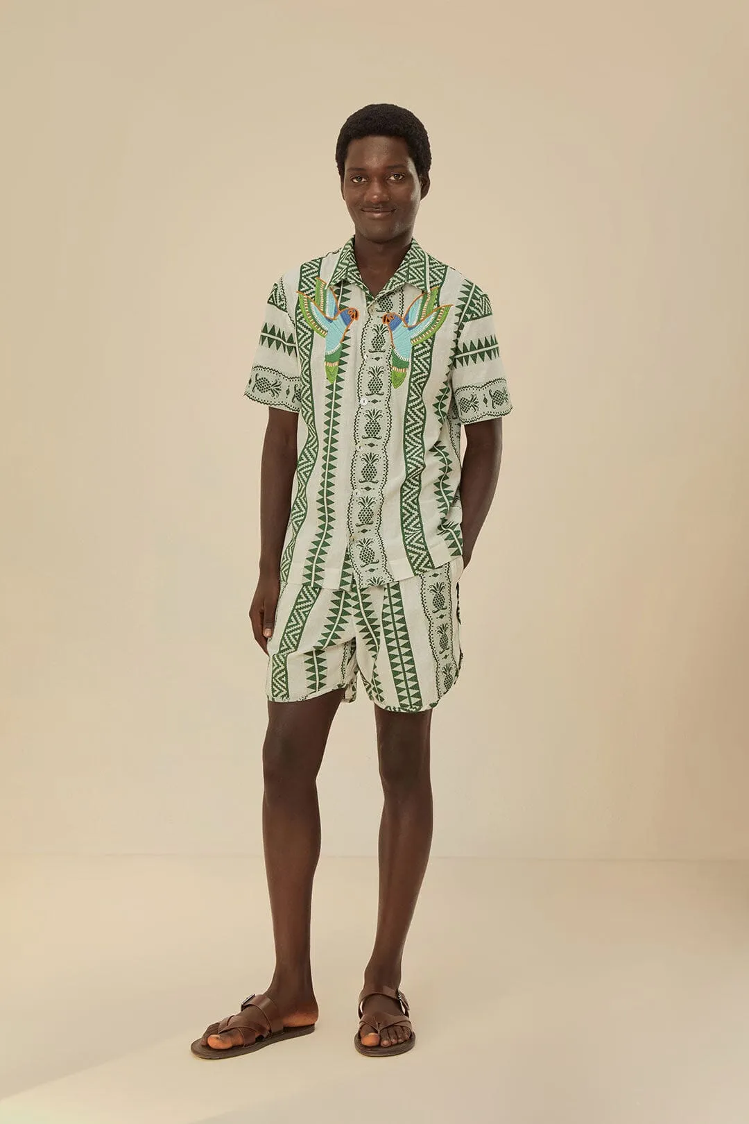 Classic Shorts Fade Resistant Dye Pineapple Jacquard Shorts