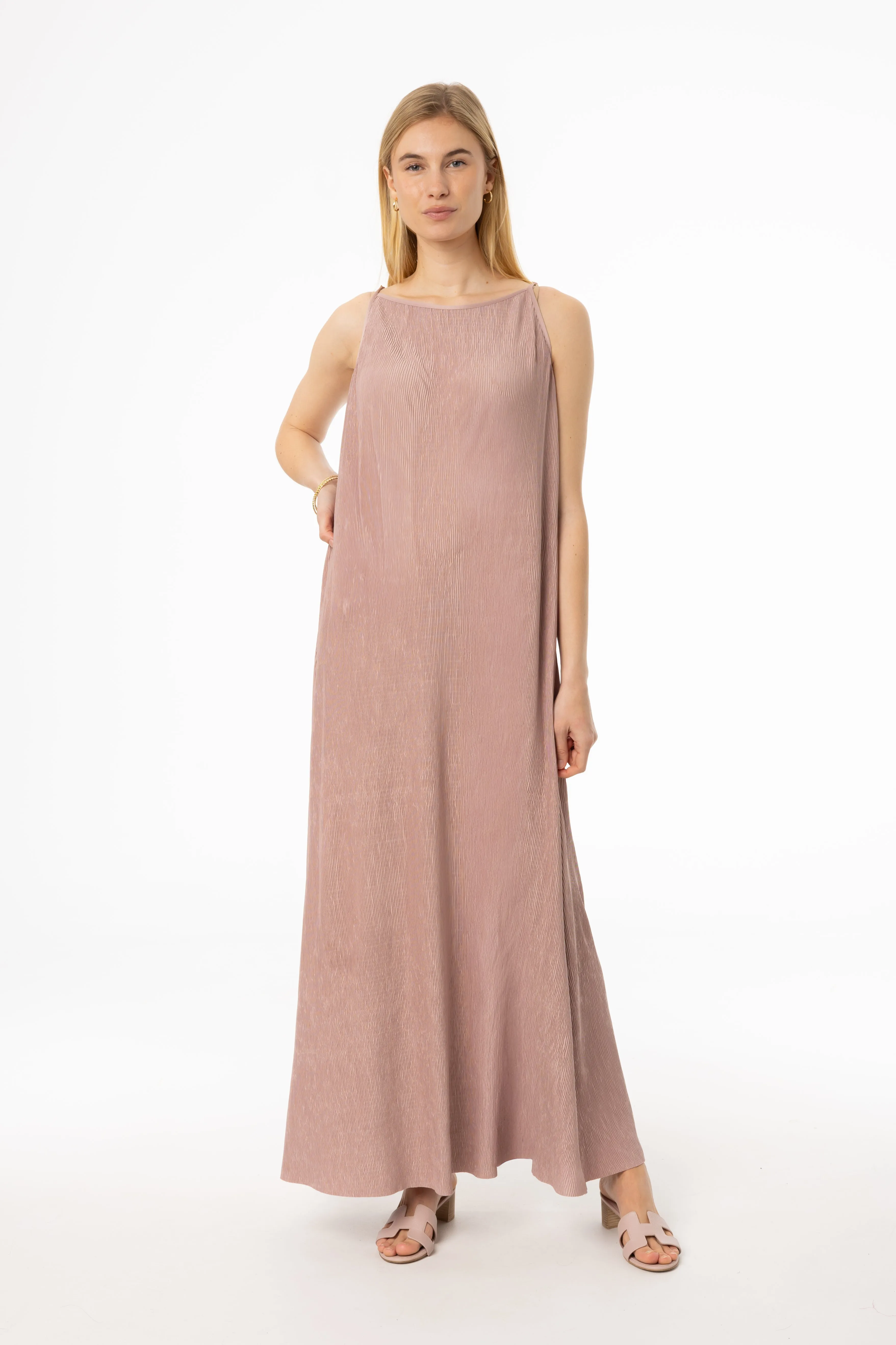 Pink Accordion Jumper Flattering Shape Design Chill Vibes