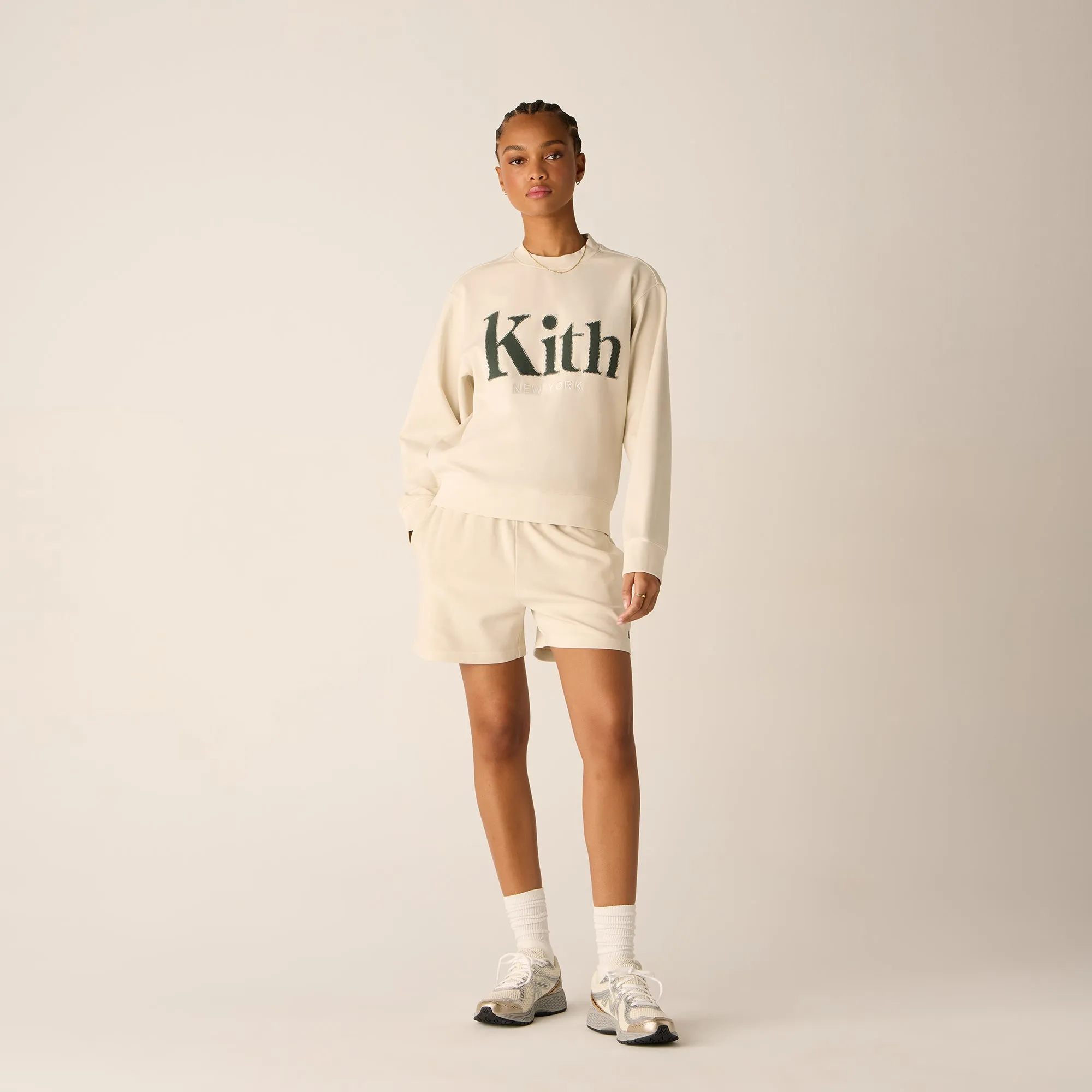 Kith Women Asher New York Crewneck - Veil Easy iron
