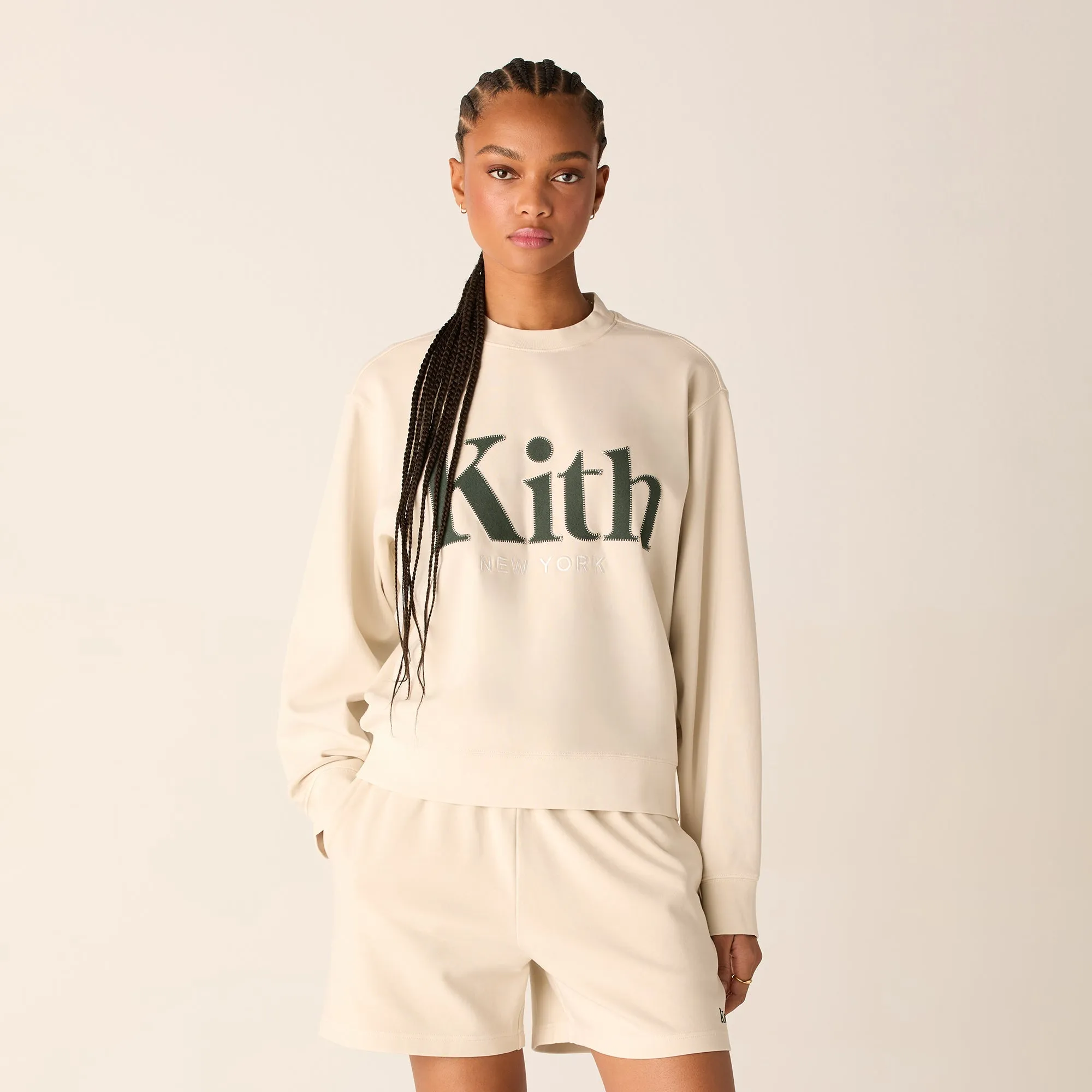 Kith Women Asher New York Crewneck - Veil Go-to Wear