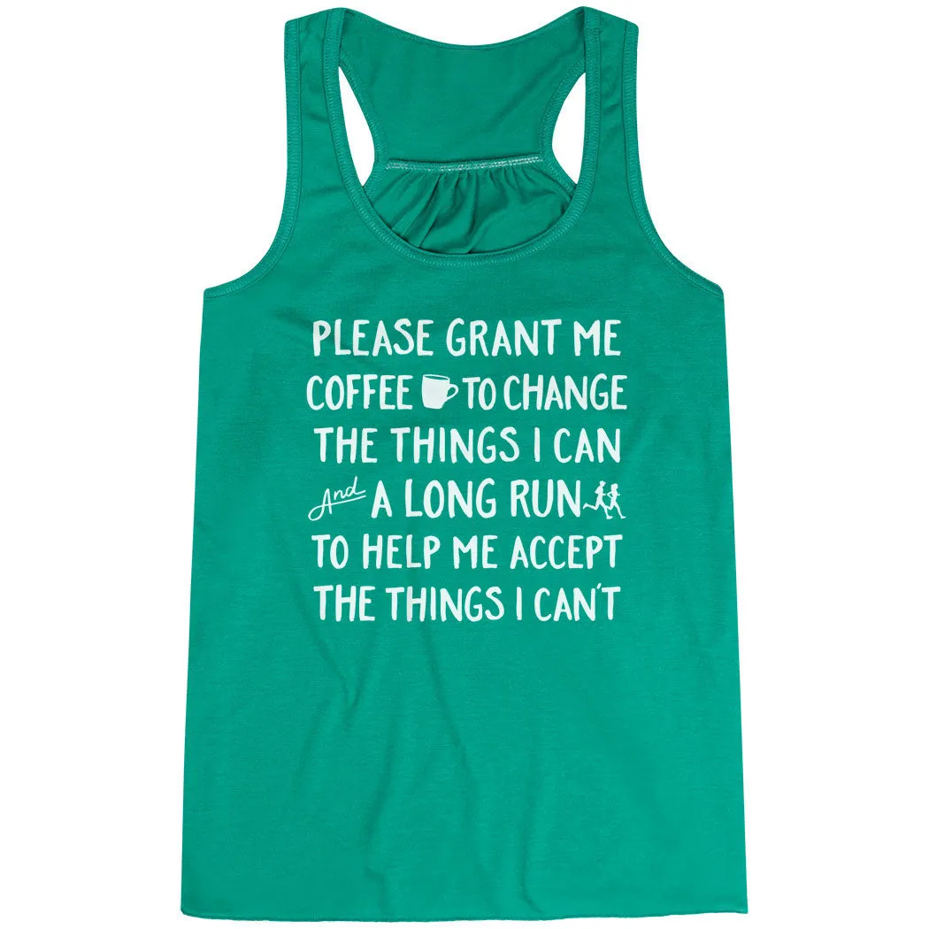 Free Move Flowy Racerback Tank Top - Please Grant Me Coffee