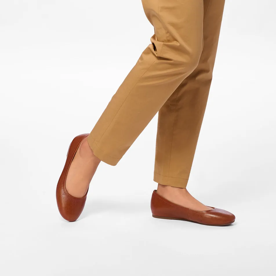 Promenade Flat Metatarsal Quick Drying Airport Travel Leather Touch