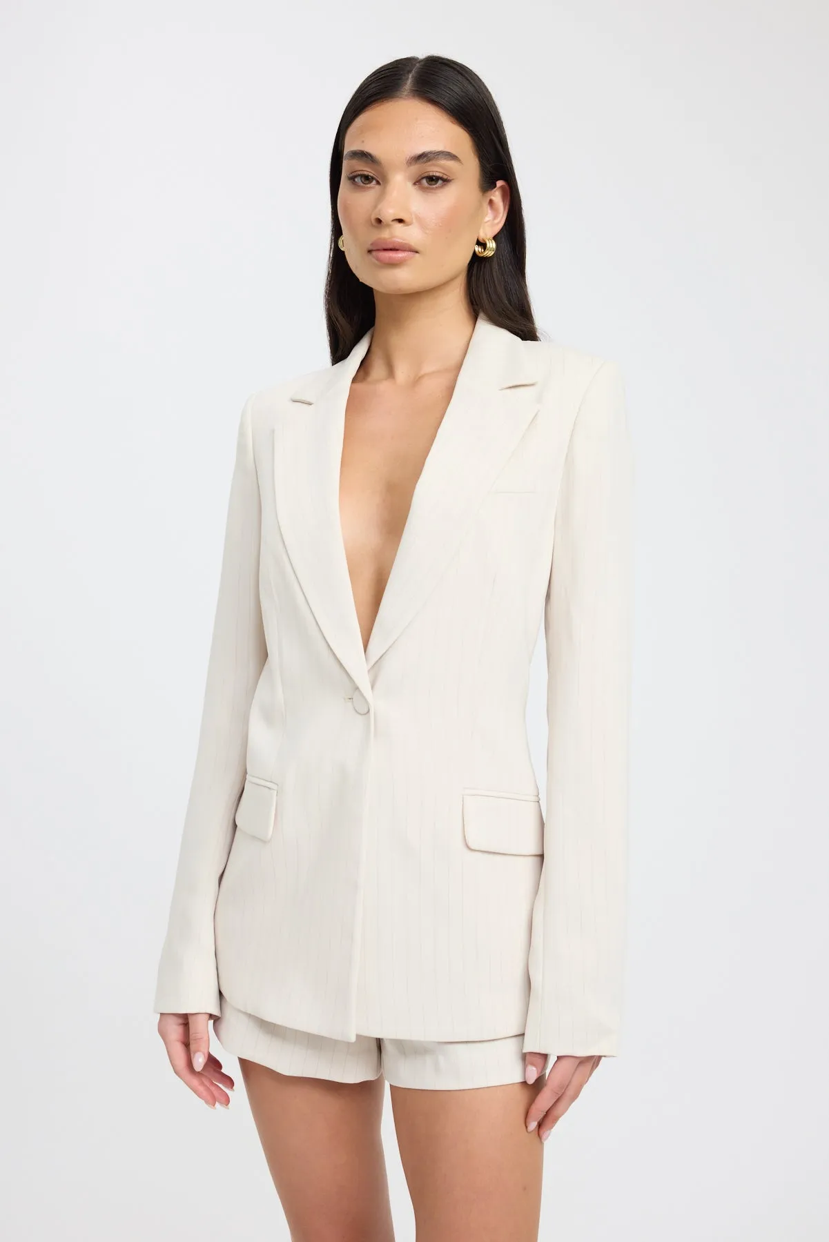 Oslo Cinched Blazer Thick Fabric OdorControlTreatment