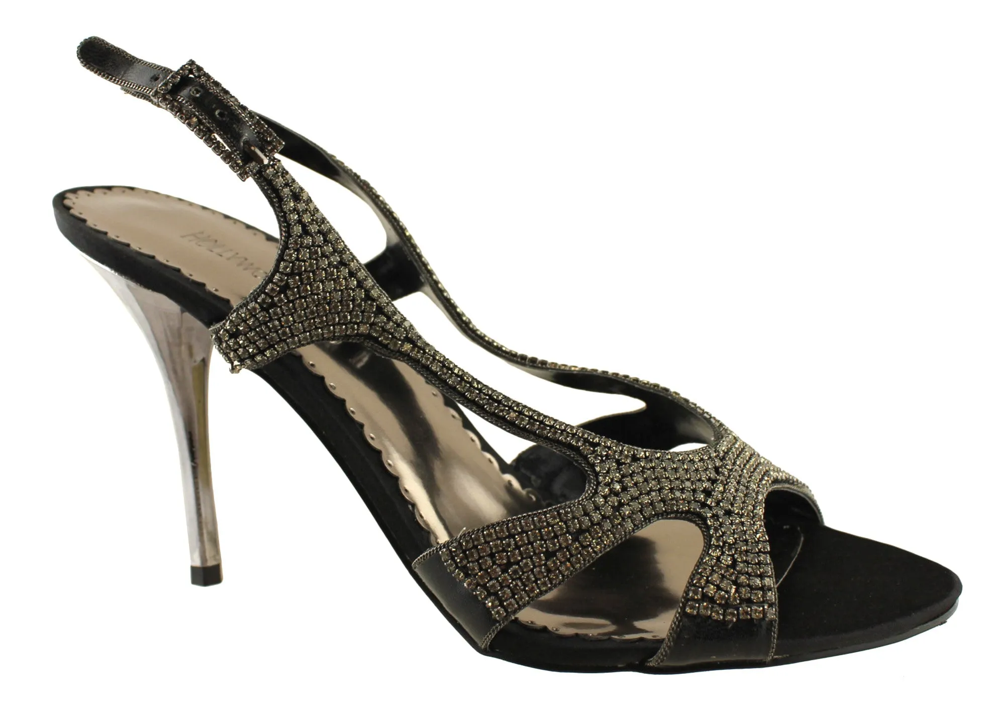 Hollywood Heels Tina Womens Dressy Heels Adjustable Heel Sandals