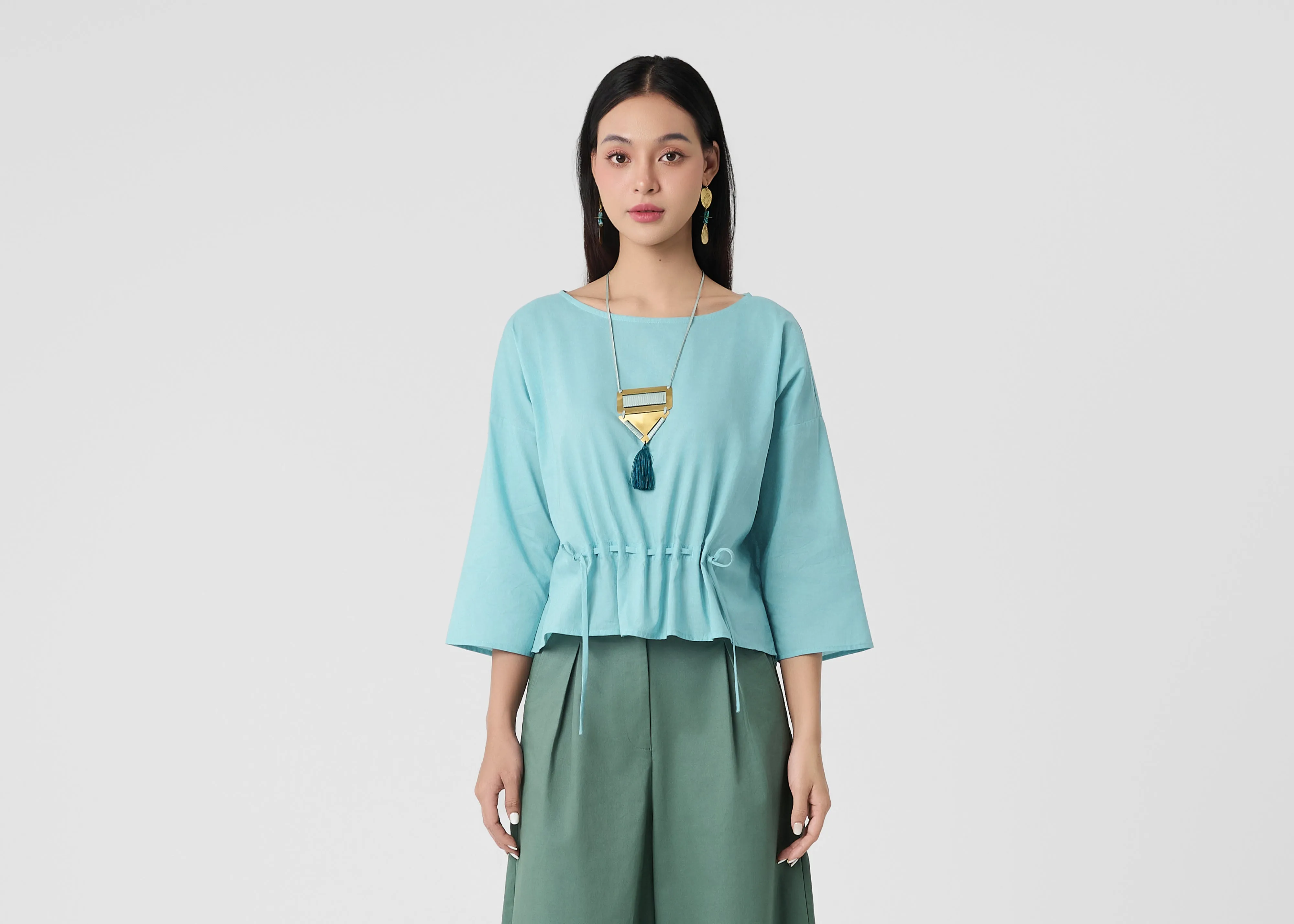 Professional Style WrinkleResistant Fabric PYXIS - CELESTE