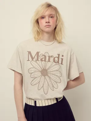 Fit for Any Season TSHIRT FLOWERMARDI_OATMEAL TAUPE