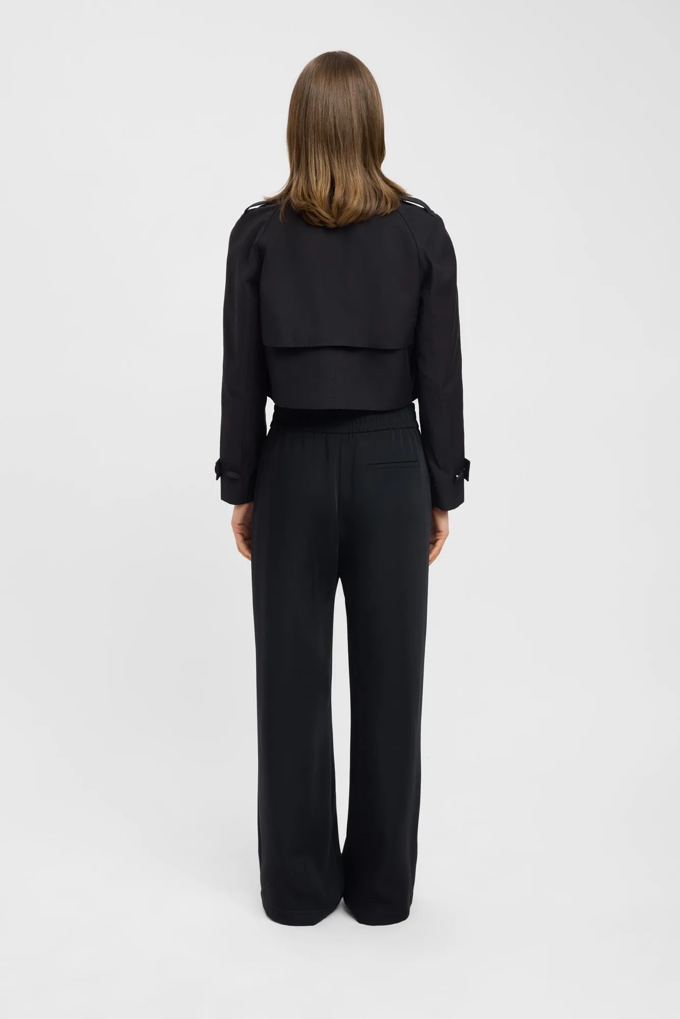 Anti Static Lining Willa Cropped Trench