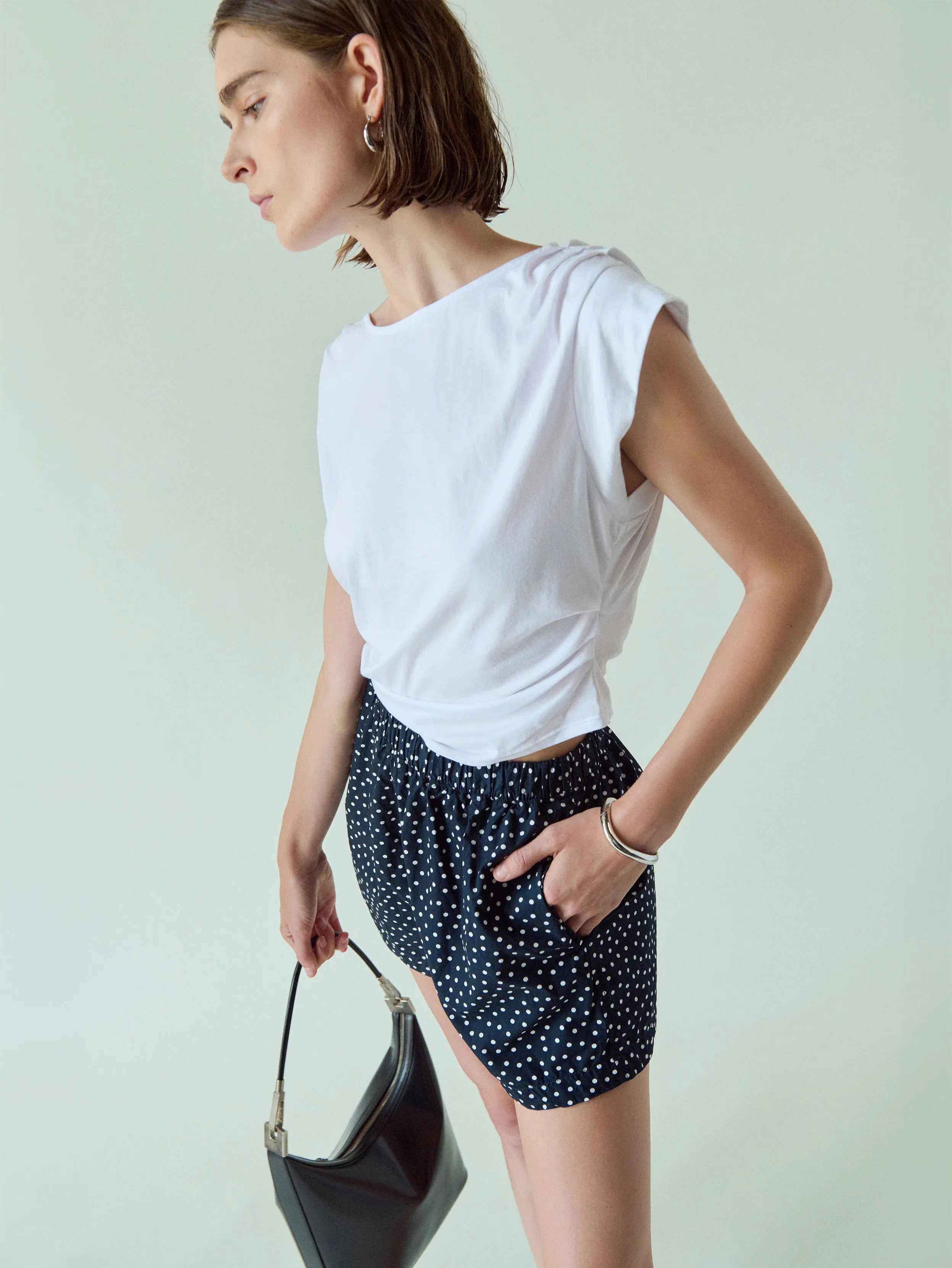 Cerre Cap Sleeve Tee Quick-Dry Fabric Daily Style