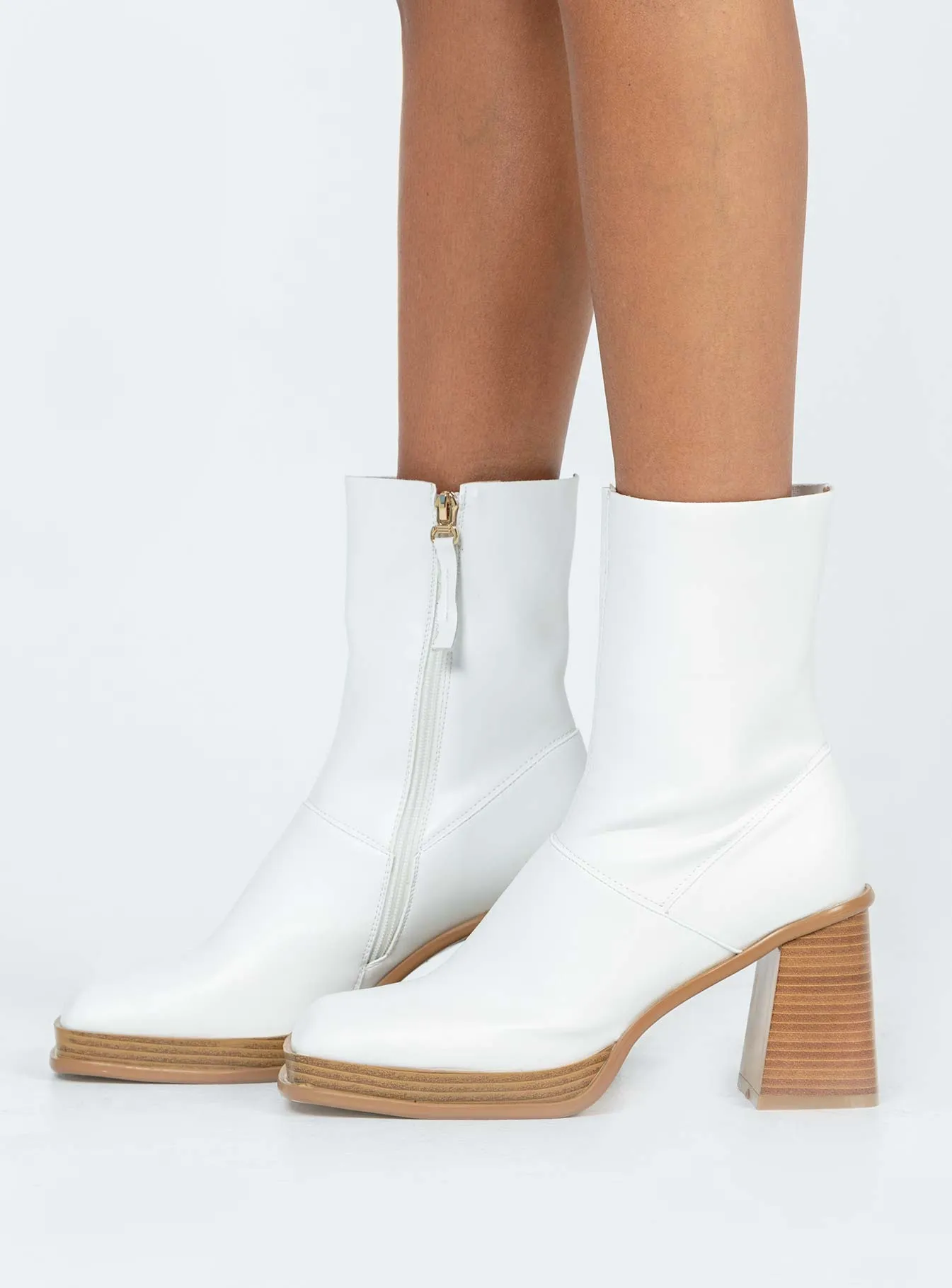 Raffety Boots White Rider Comfort Elastic Bands