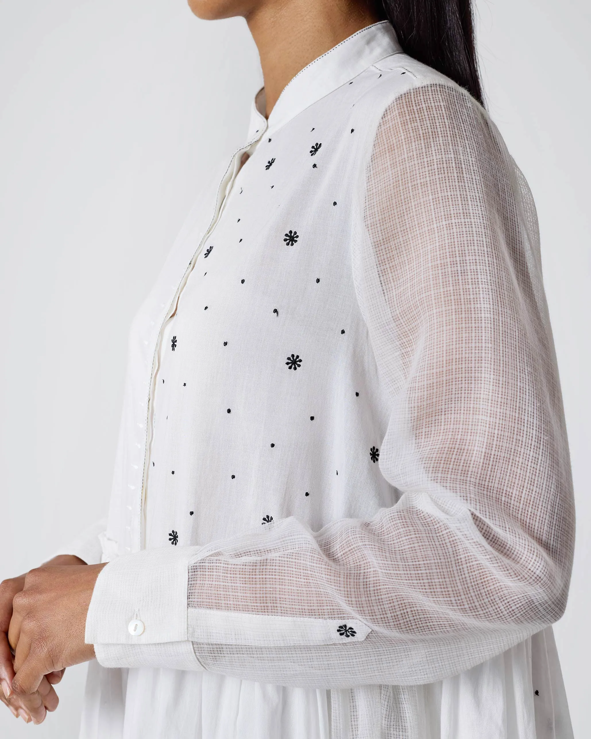 Rayna Dress - White Embroidery Bless Glow