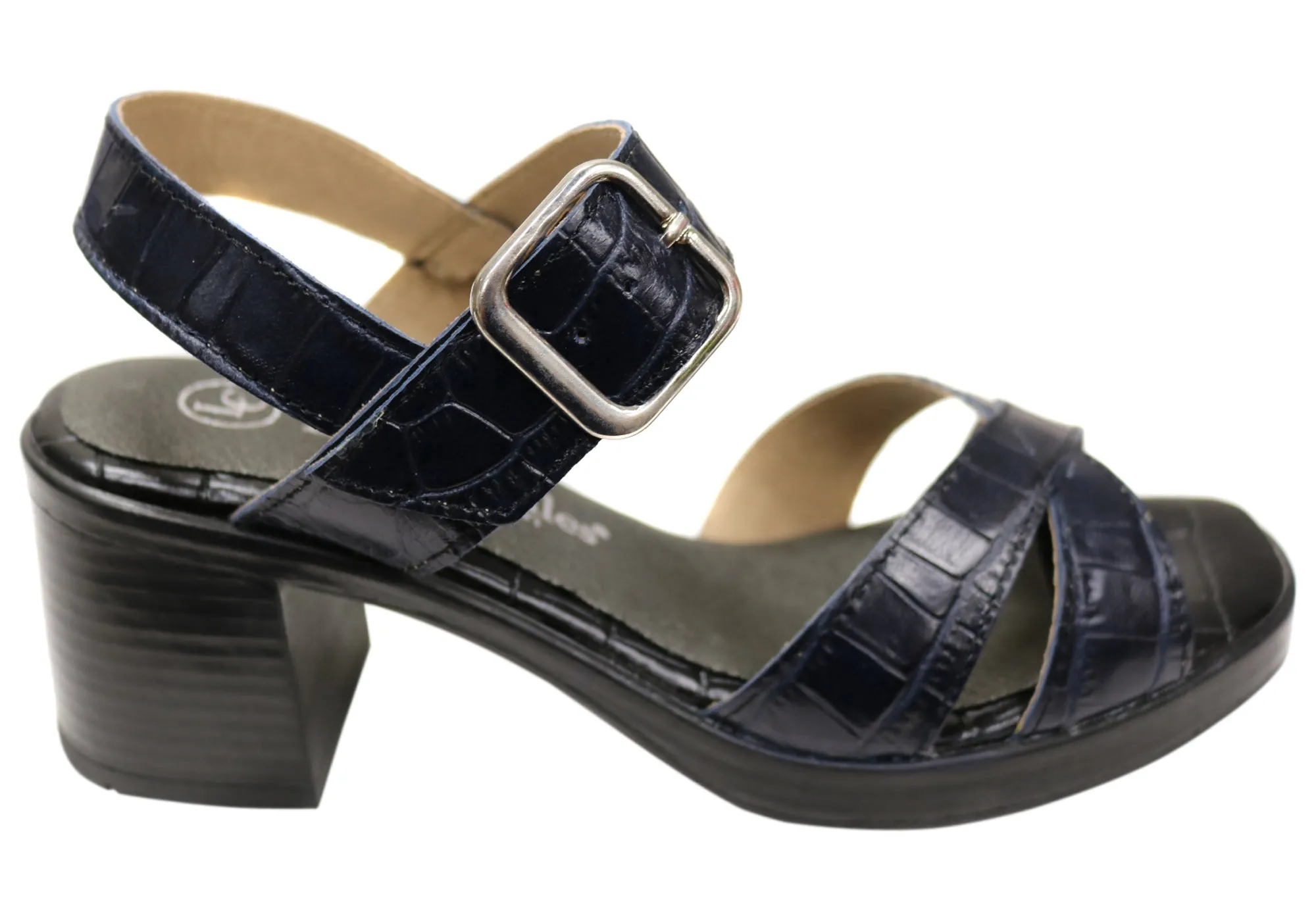 Laced Luxe Leather Heels Lola Canales Rose Womens Comfort Leather Sandals Heels Made In Spain