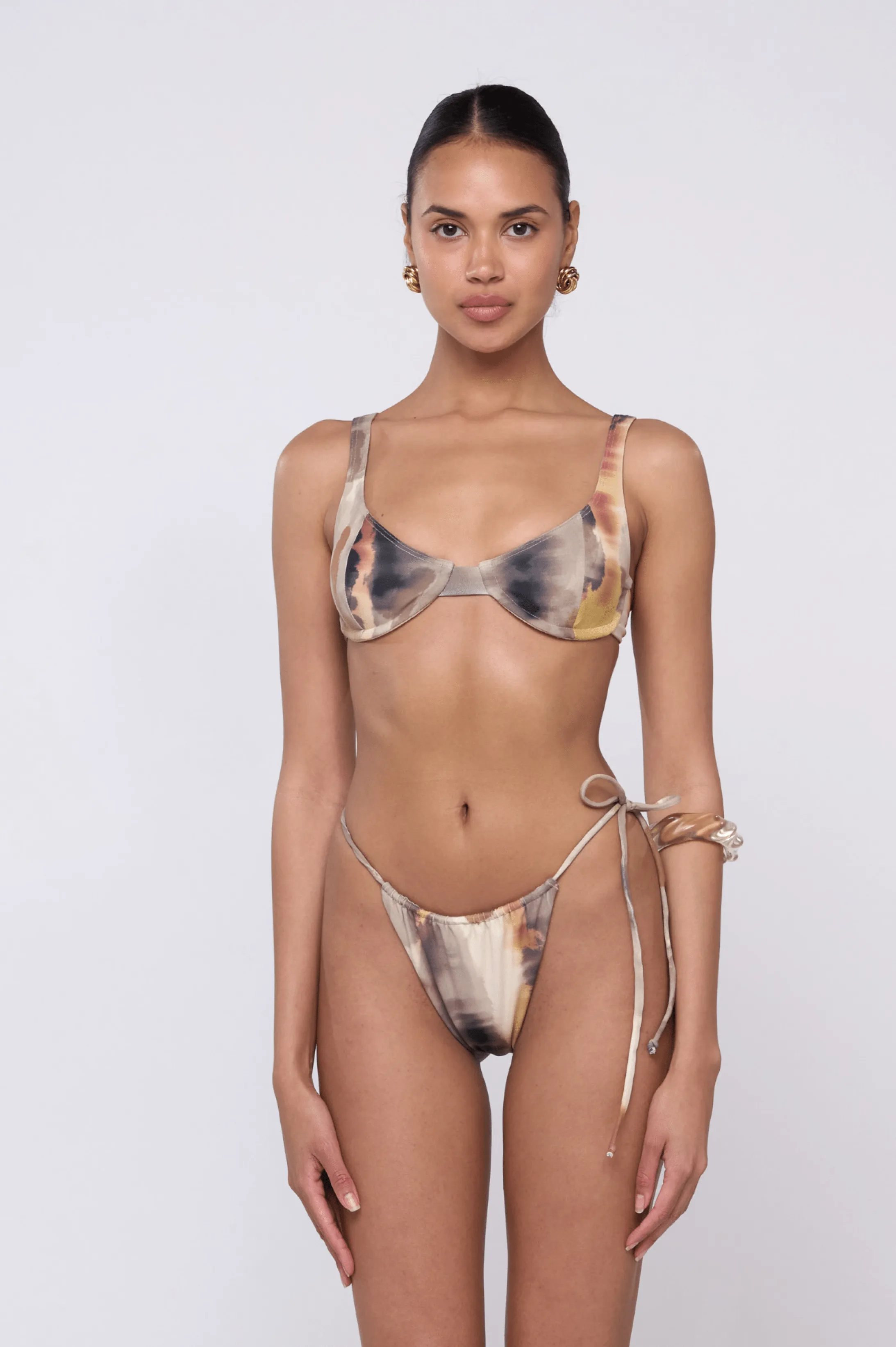 Seam Free Waistband Matty Bikini Top in Dusk
