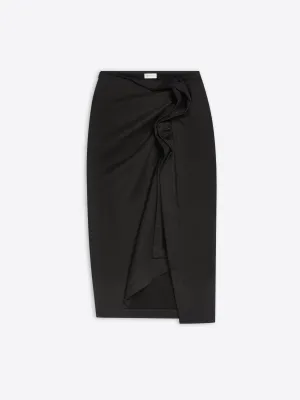 Transitional Wear Sustainable Ruffled cotton skirt