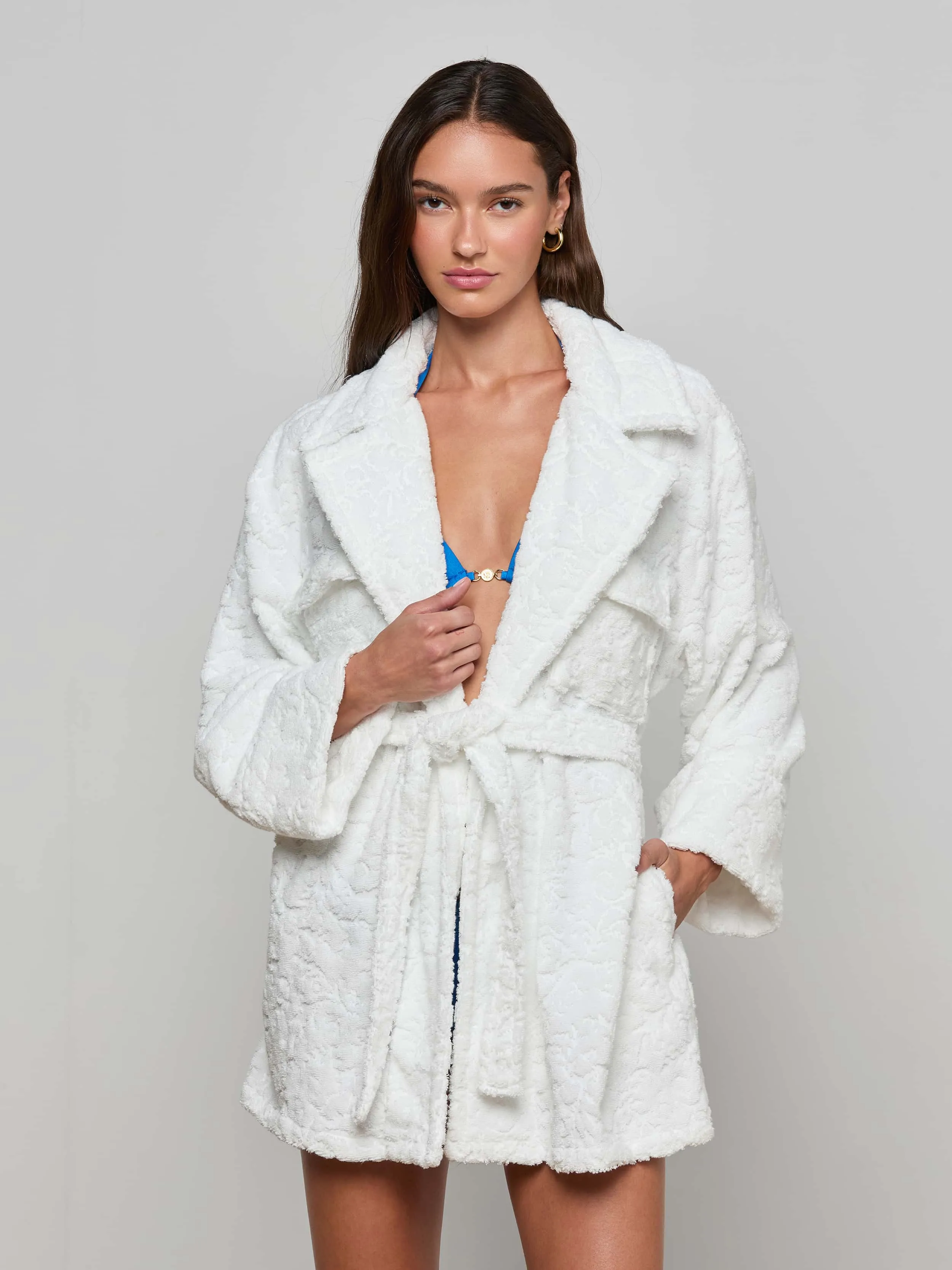 Caterina Cover-Up Robe Eco Friendly Textile Low Profile Zipper