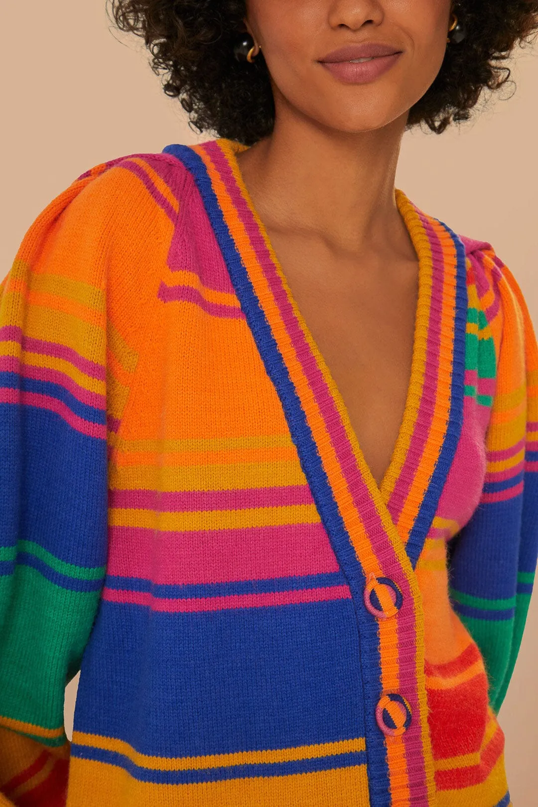 Bold Stripes Knit Cardigan Classic Pick