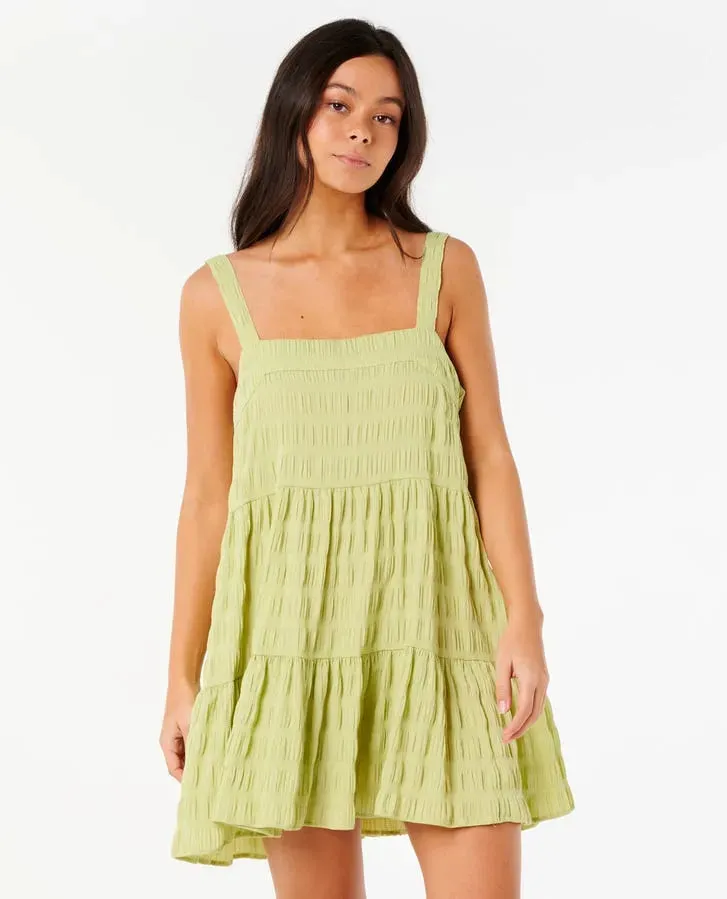 Rip Curl Womens Dress Cala Nights Seersucker Mini Back Glow Power Soft